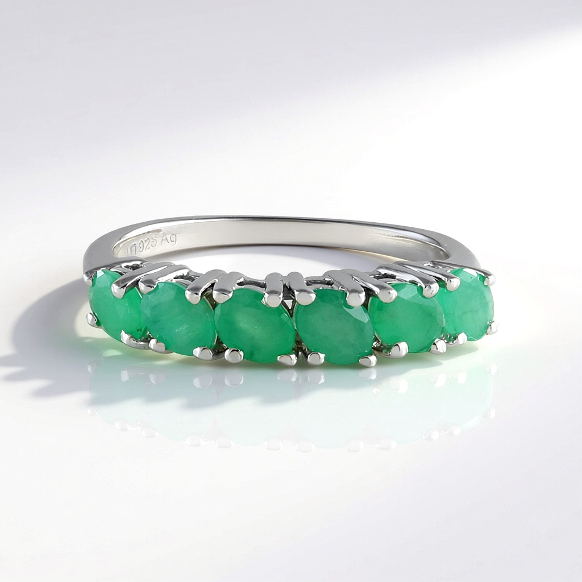 Cavill Silberring Socoto Smaragd Sterling Silber Ring (1-tlg)