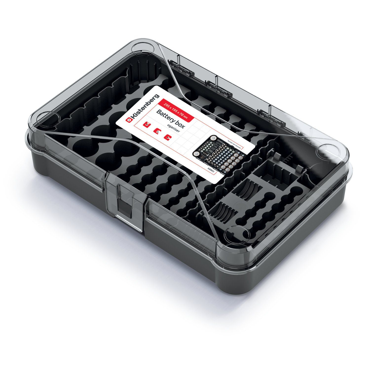 Kistenberg Aufbewahrungsbox KBB03, Batteriebox 115 Plätze günstig online kaufen
