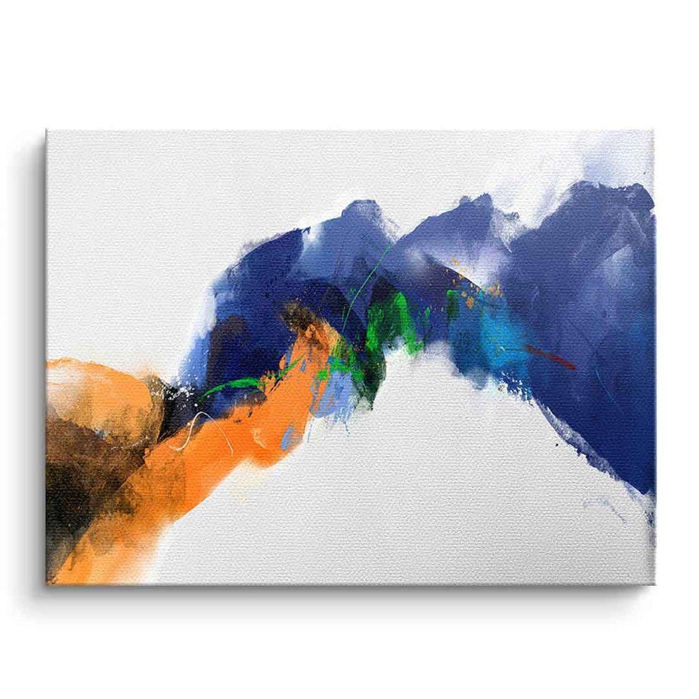 DOTCOMCANVAS® Leinwandbild Tai Chi, Leinwandbild Tai Chi weiß blau moderne abstrakte Kunst Druck Wandbild