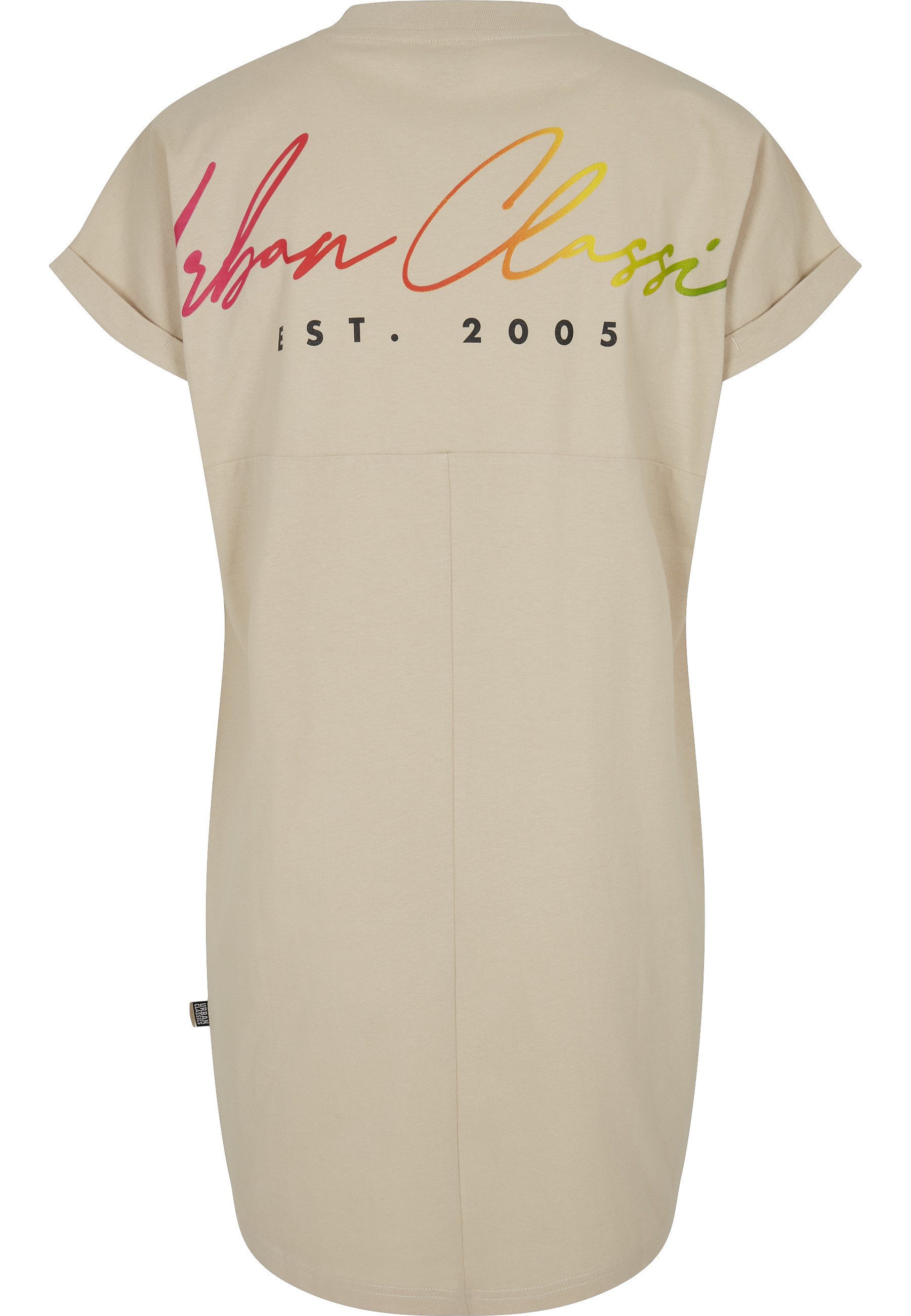 URBAN CLASSICS Shirtkleid Urban Classics Damen Ladies Rainbow Tee Dress (1-tlg)