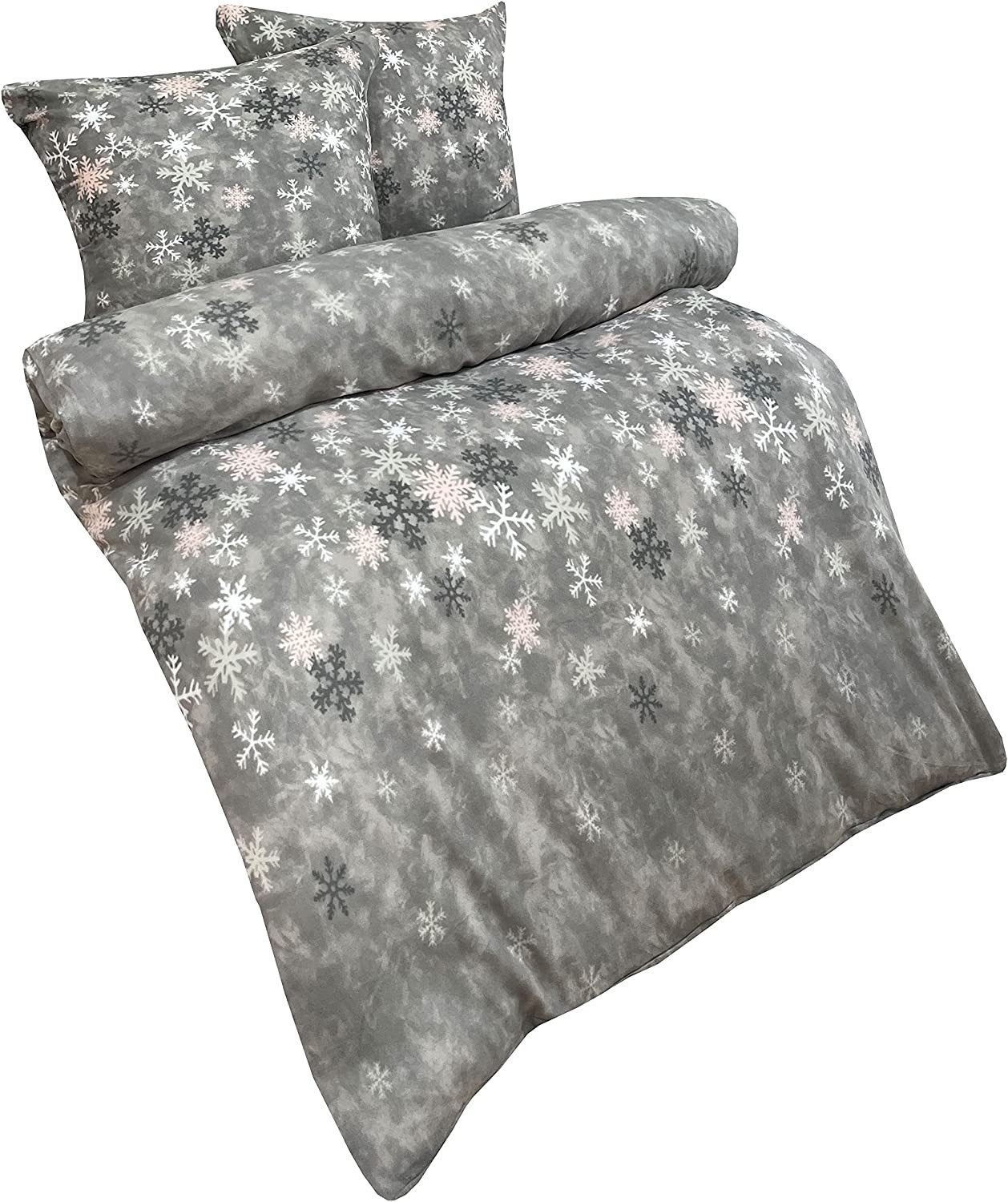 Visaggio Bettwäsche Winter Fleece Bettbezug flauschig warm, Fleece, 3 teili günstig online kaufen