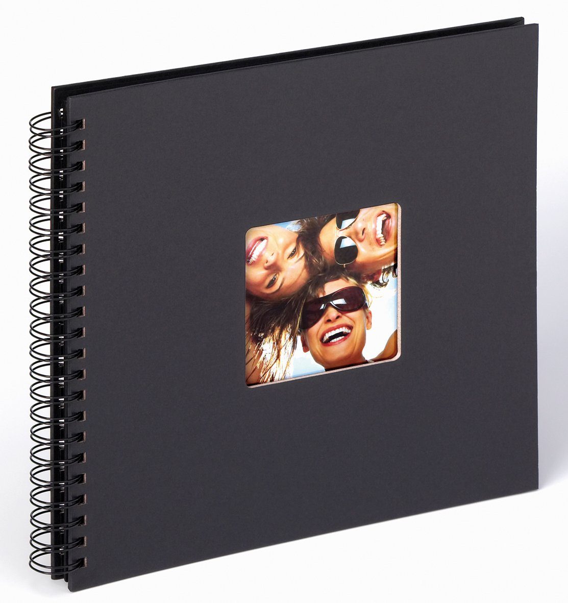 Walther Design Fotoalbum Fun Spiralalbum 30 x 30 cm, Spiralalbum, Papiereinband, quadratischer Bildausschnitt
