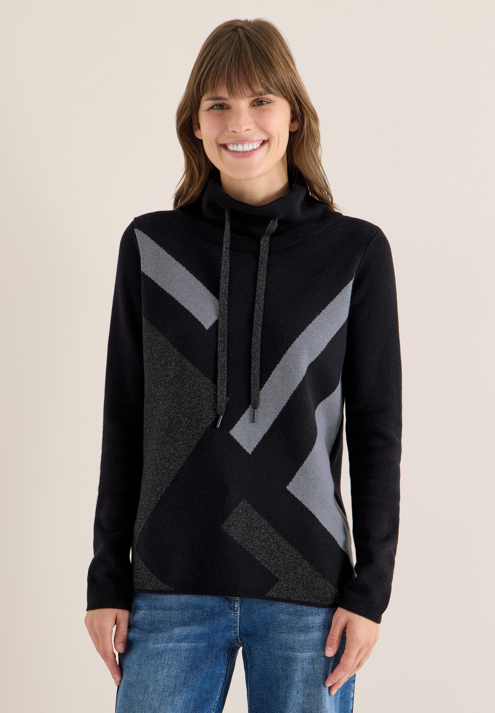 CECIL Strickpullover mit Glitzer-Details günstig online kaufen