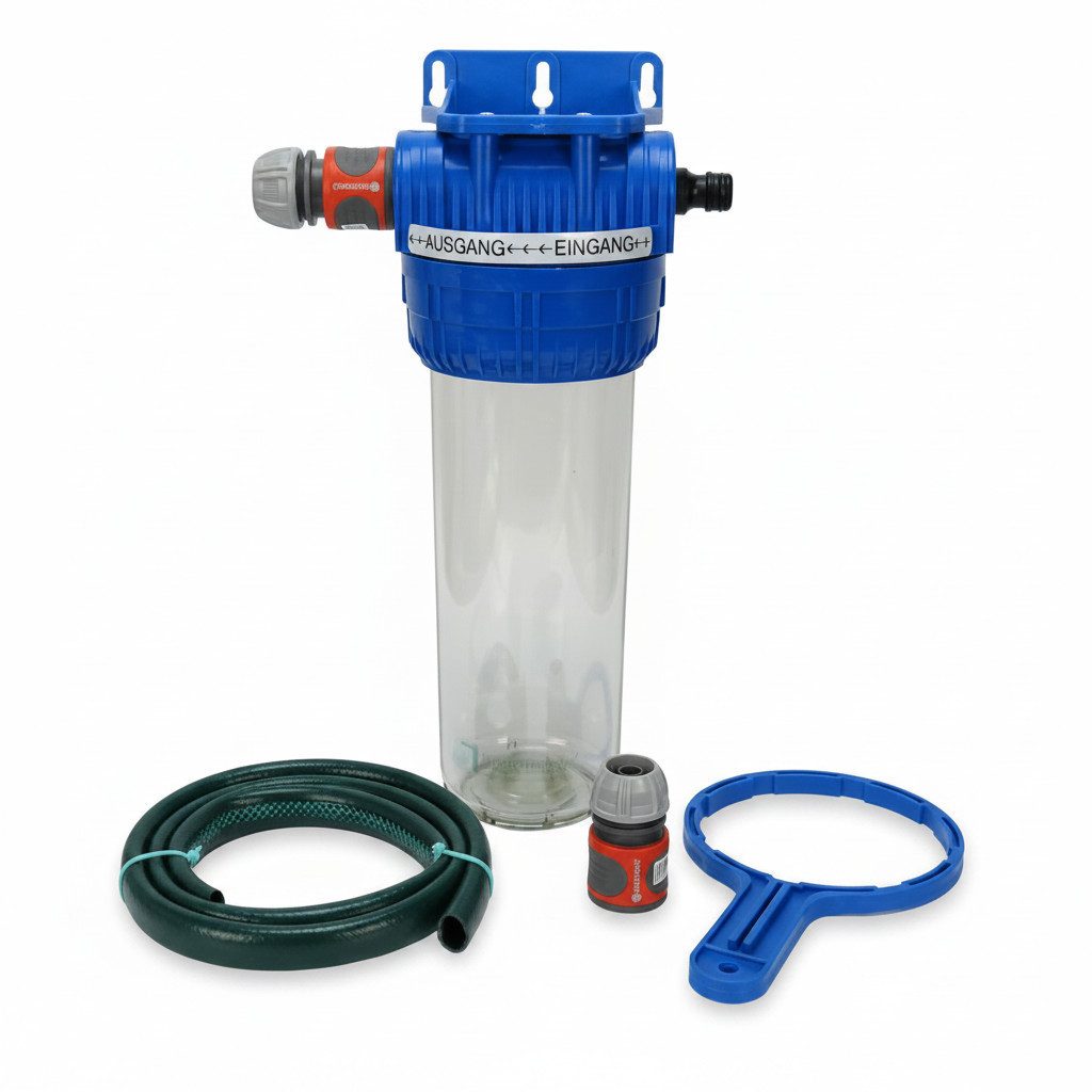 Trinkwasserladen Vorfilter, Wasserfiltergehäuse Untertisch mit Schnellkupplungen