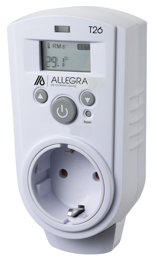 ALLEGRA Steckdosen-Thermostat Steckdosenthermostat T26