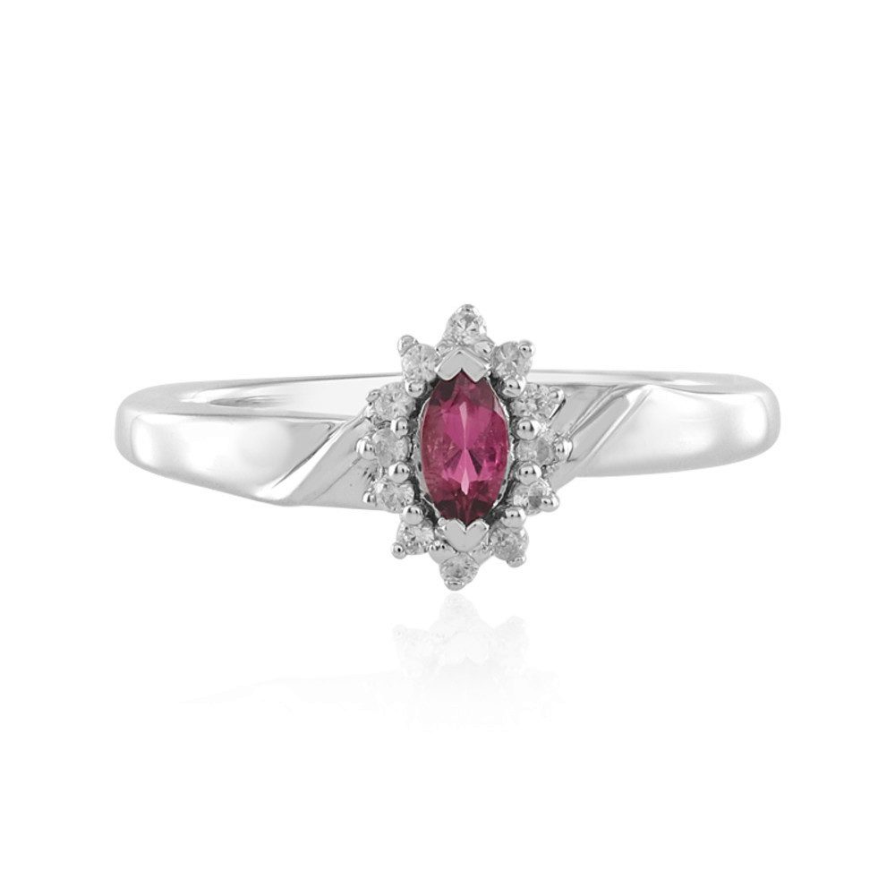 Cavill Silberring Cavill Ring aus 925 Sterling Silber mit 0,12 ct Pink Turmalin & Zirkon (1-tlg)
