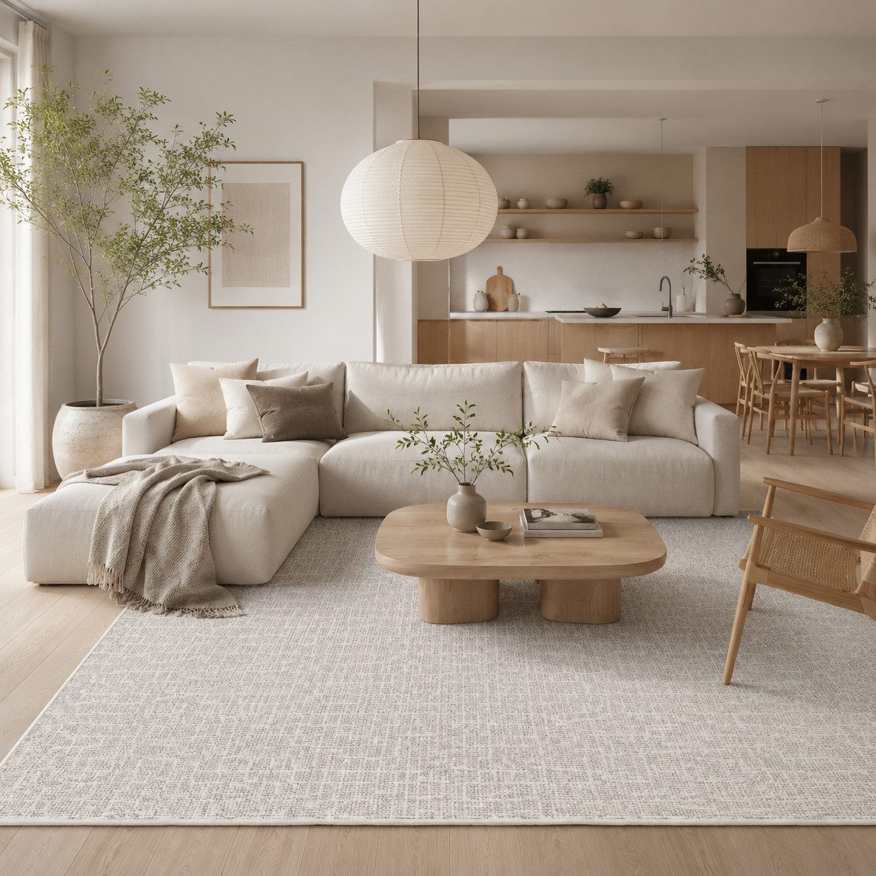 Schlingenteppich Schlingen Designer Teppich Niva