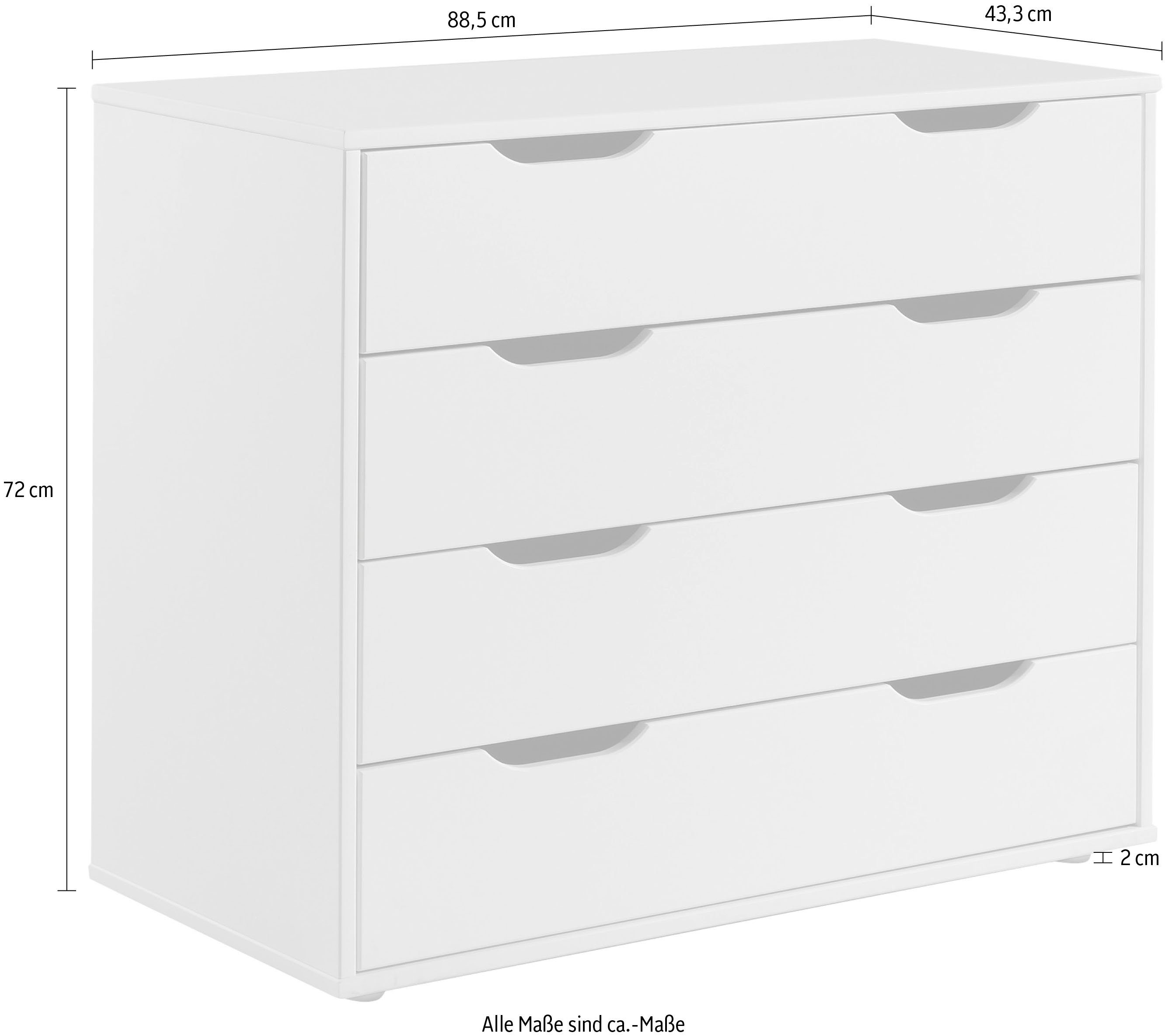 Vipack Schubkastenkommode Pino (Made in Europe)