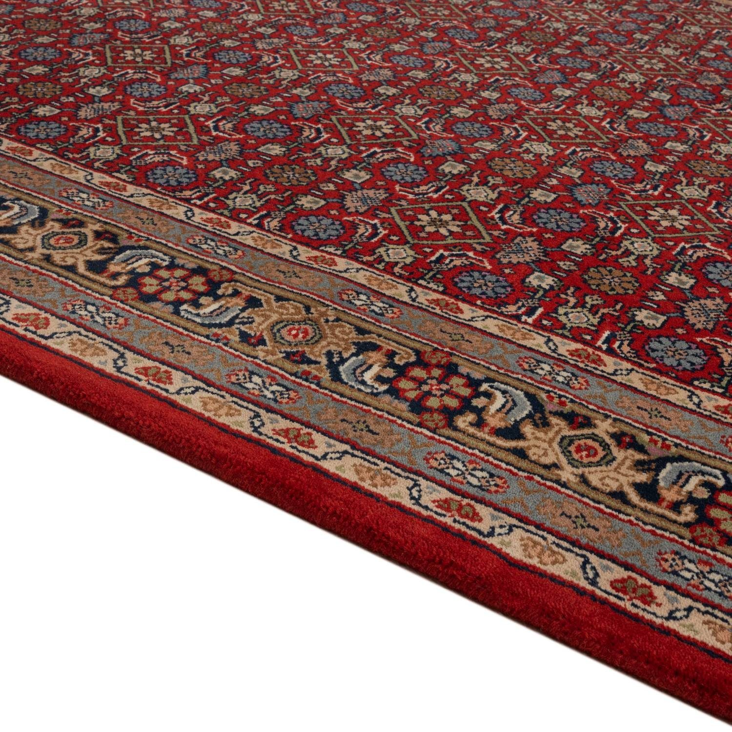 RUG N' ROLL Orientteppich Indo Herati, klassisch, strapazierfähig, pflegeleicht, Rechteckig, handgeknüpft