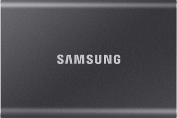 Samsung Portable SSD T7 4TB Titan Grey externe SSD (4 TB) 1050 MB/S Lesegeschwindigkeit, 1000 MB/S Schreibgeschwindigkeit