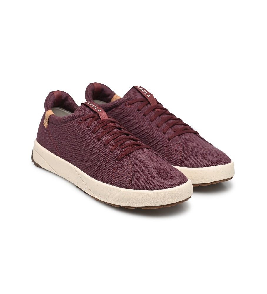 Cannon Knit 2.0 Wool (Merinowolle) weinrot Damen Sneaker