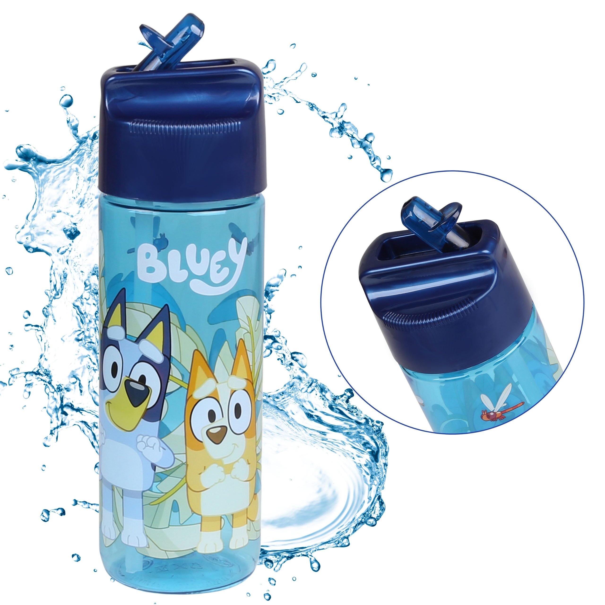 Trinkflasche Bluey Flasche mit Mundstück, für Jungen 540ml