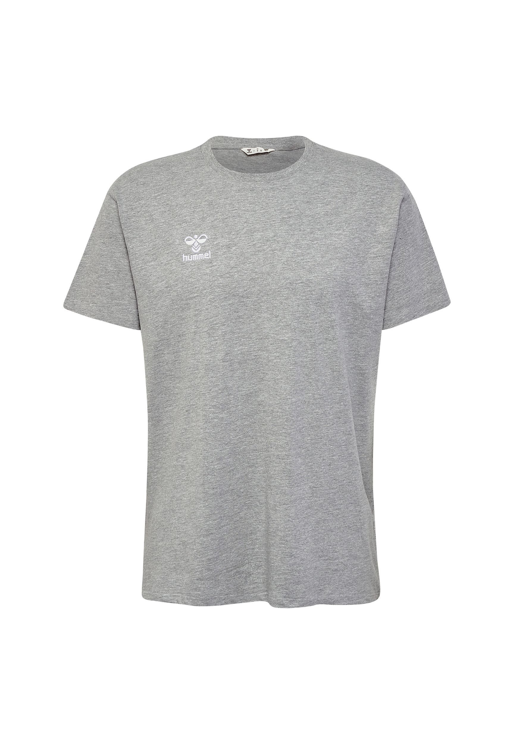 hummel T-Shirt Rundhalsausschnitt gesticktes Logo Regular günstig online kaufen