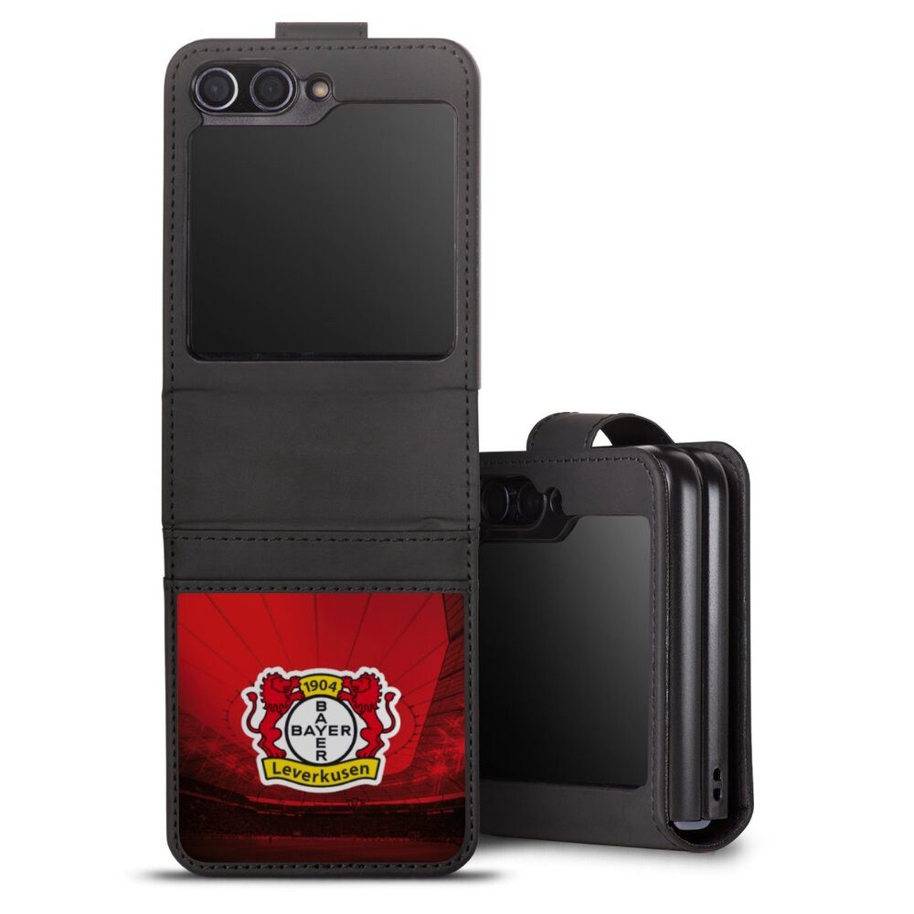DeinDesign Handyhülle Bayer 04 Leverkusen Stadion Offizielles Lizenzprodukt, Samsung Galaxy Z Flip 5 Hülle Handy Flip Case Wallet Cover