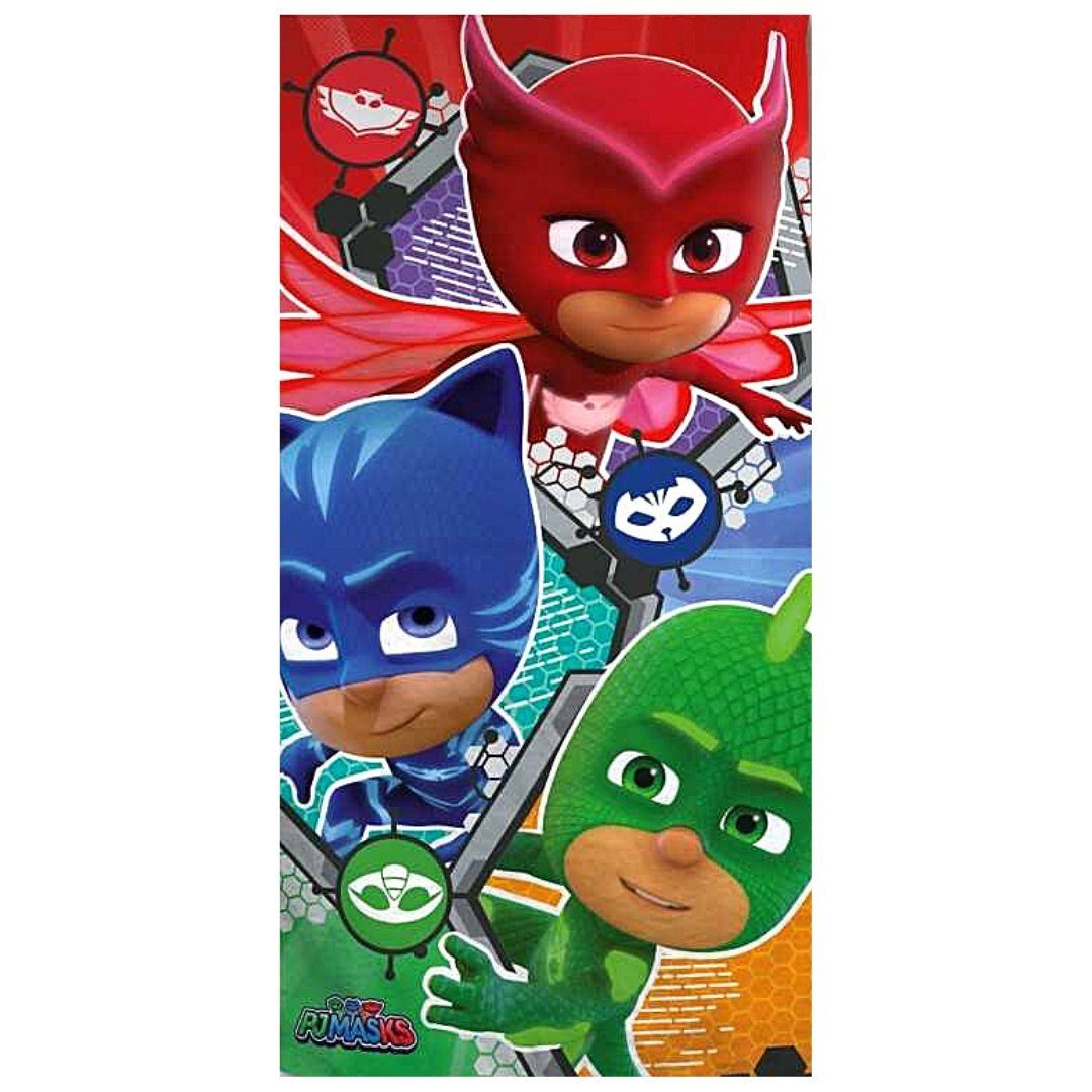 PJ Masks Badetuch, Mikrofaser, Kinder Strandtuch 70 x 140 cm schnelltrockend