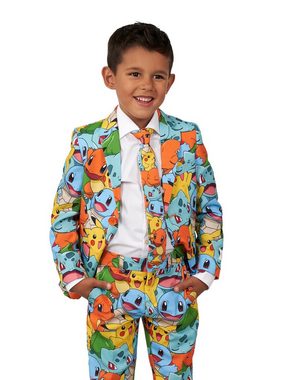 Opposuits Partyanzug Boys Pokémon, Knallbunter Pokémon-Anzug mit Pikachu & Co.