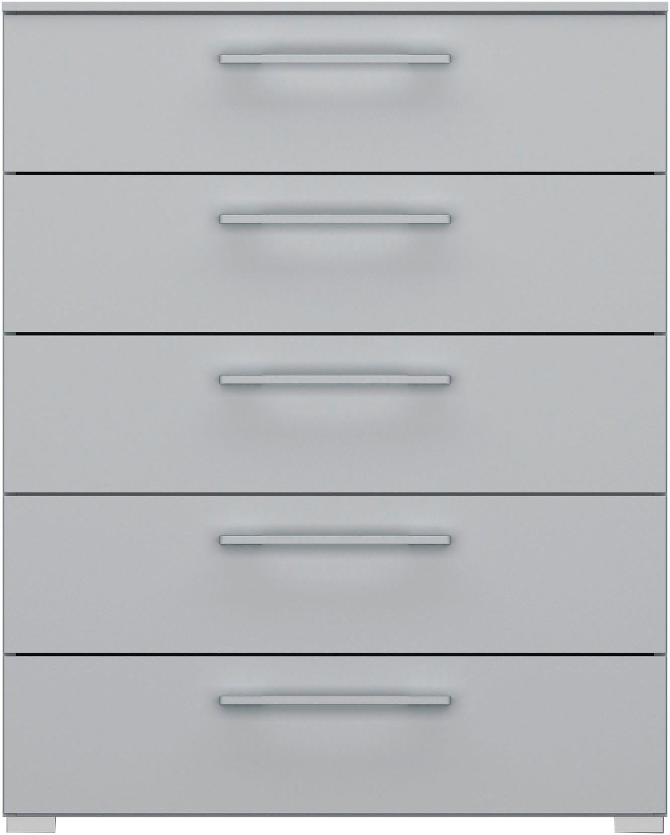 rauch Schubkastenkommode Kommode Sideboard Wäscheschrank Schrank SKAT PURE (inkl. SOFT-CLOSE-FUNKTION), mit 5 Schubladen in puristischem Design MADE IN GERMANY