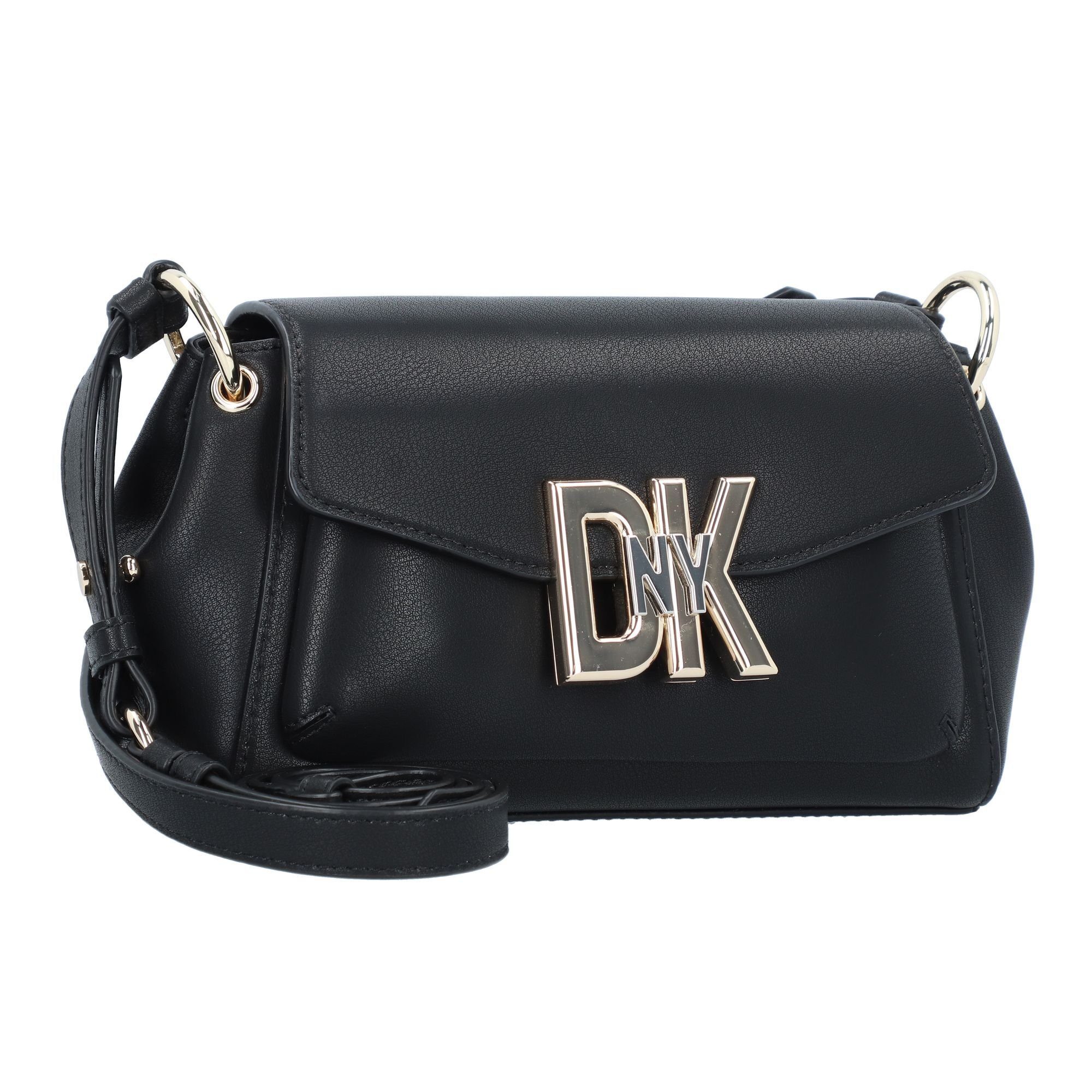 blk-gold Downtown, Umhängetasche DKNY Leder