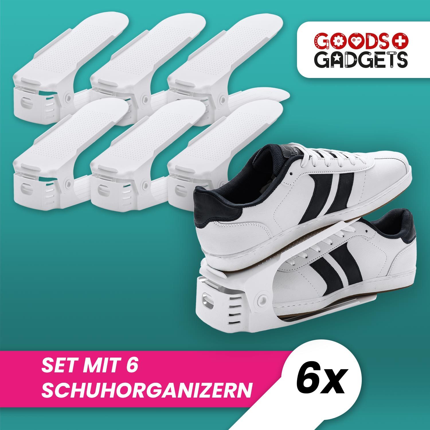 Goods+Gadgets Schuhstapler Schuhorganizer 50% mehr Platz, im Schuhregal Sch günstig online kaufen