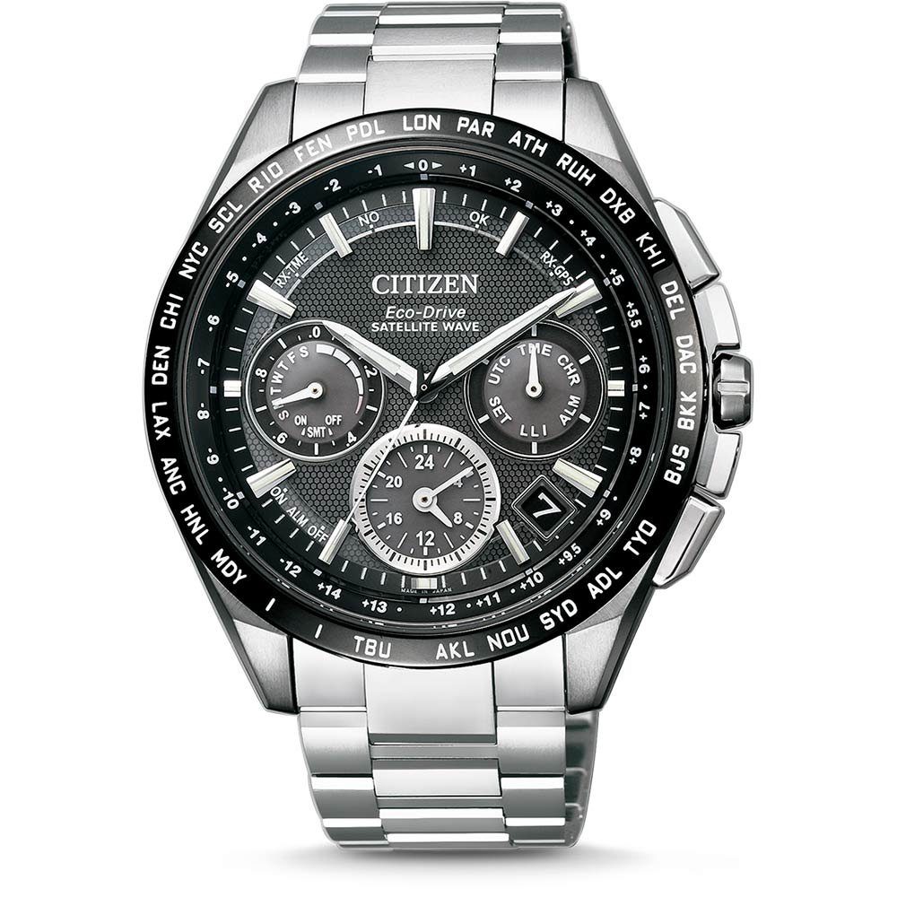 Citizen Quarzuhr Citizen CC9015-54E Satellite Wave GPS Titanium 44mm 10ATM