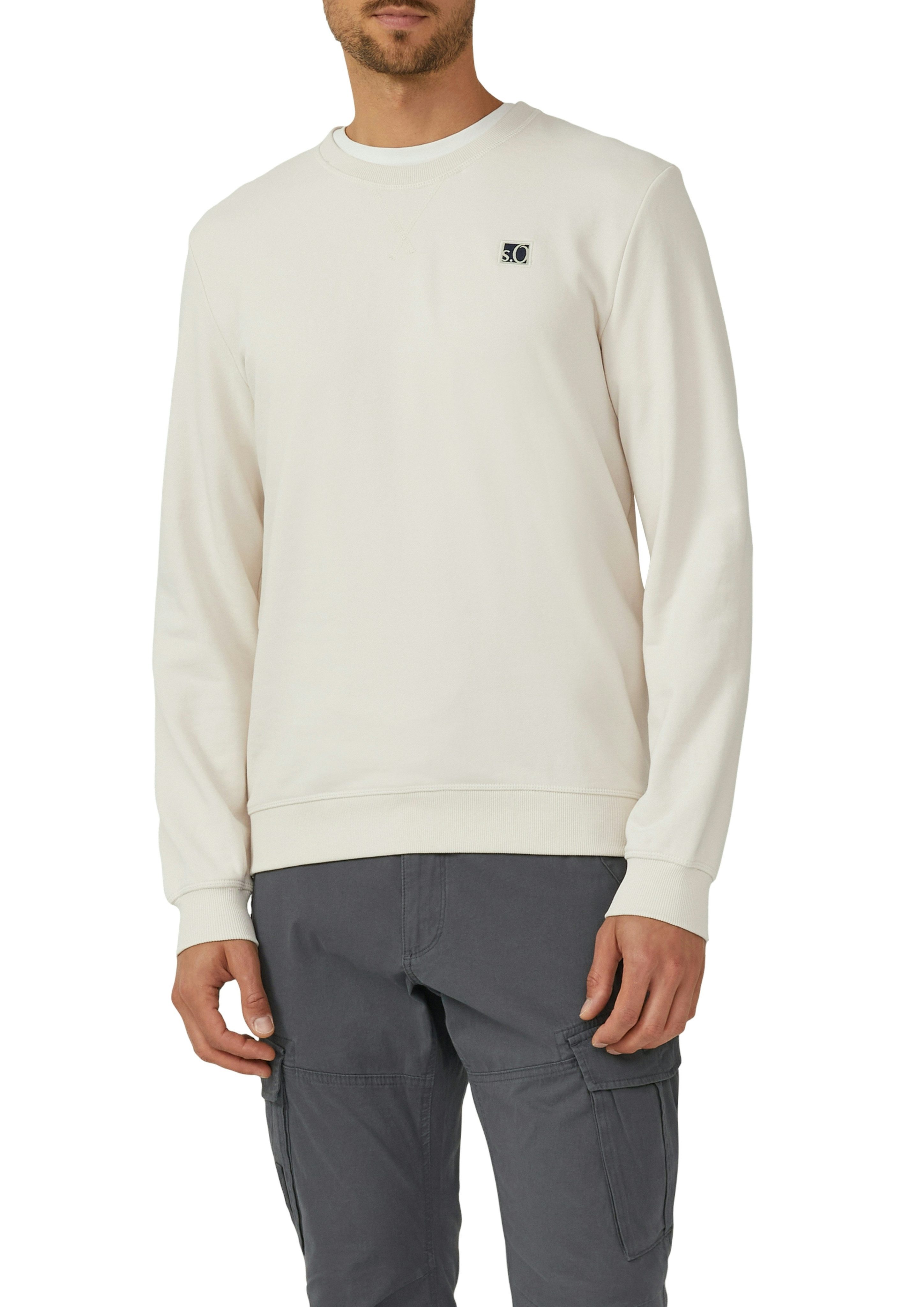 s.Oliver Sweatshirt mit Logo Stickerei