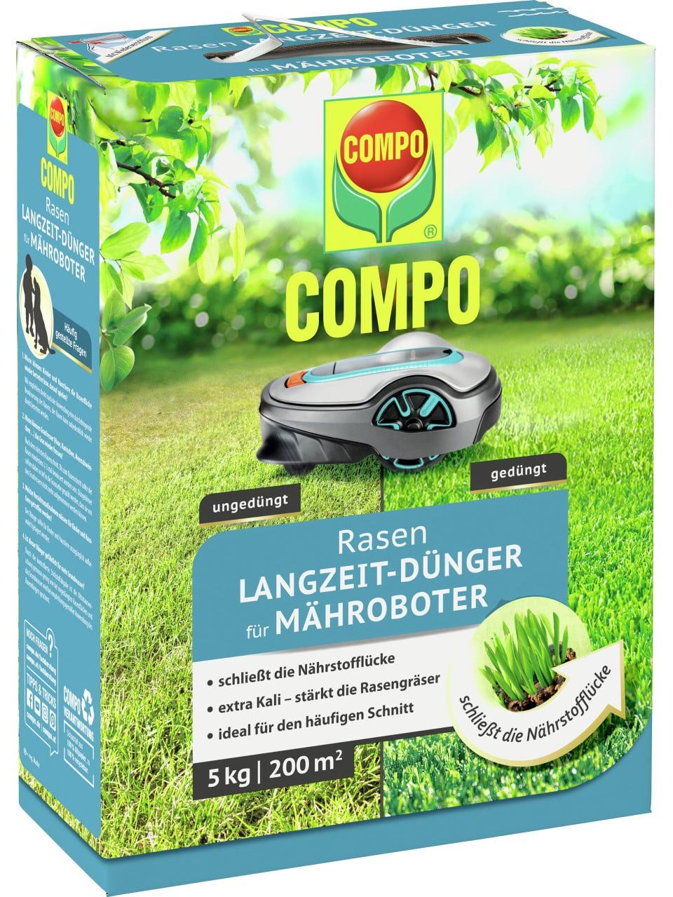 Compo Rasendünger Compo Rasendünger mit Langzeitwirkung für