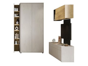 MIRJAN24 Jugendzimmer-Set Teen Flex IV, (7er-Set), Kleiderschrank mit grifflosem Öffnungssystem, LED-Beleuchtung