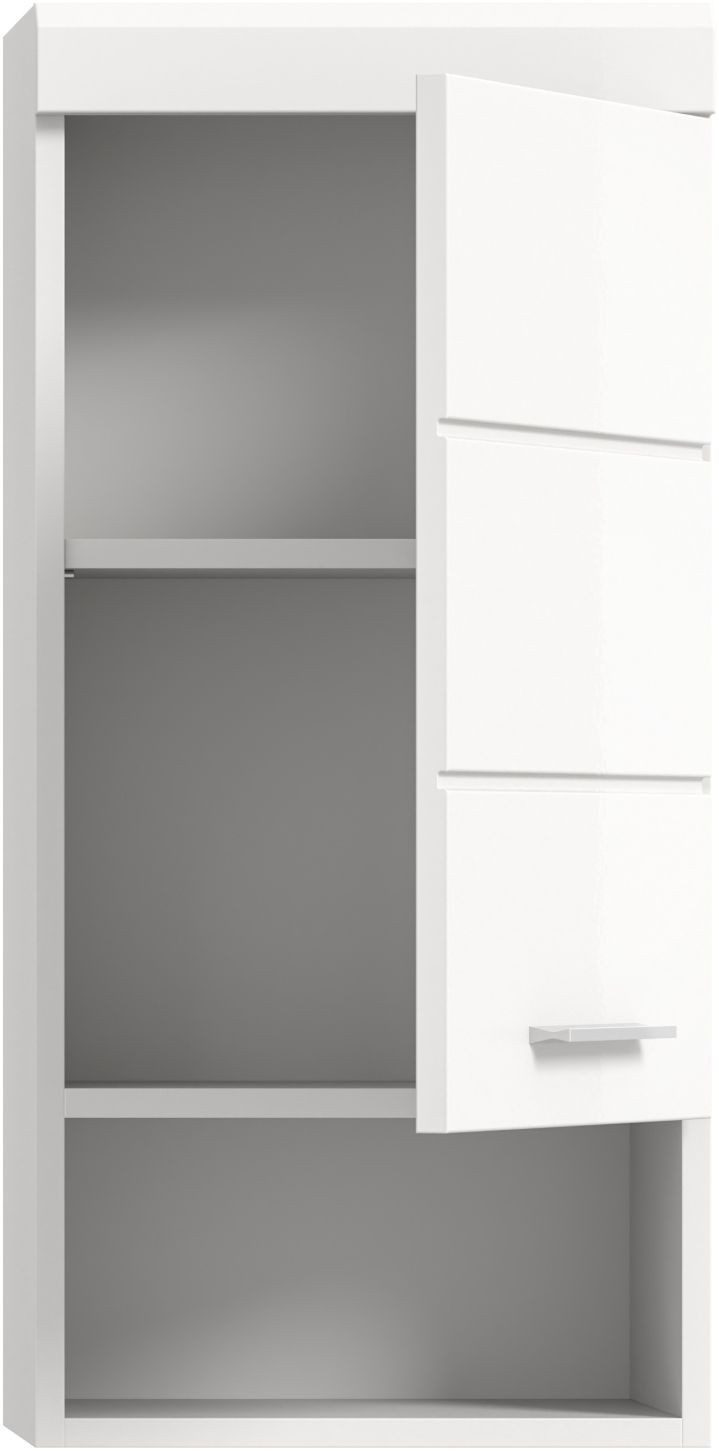 xonox.home Hängeschrank Weiß Hochglanz Melamin Modern 37x79x24 cm