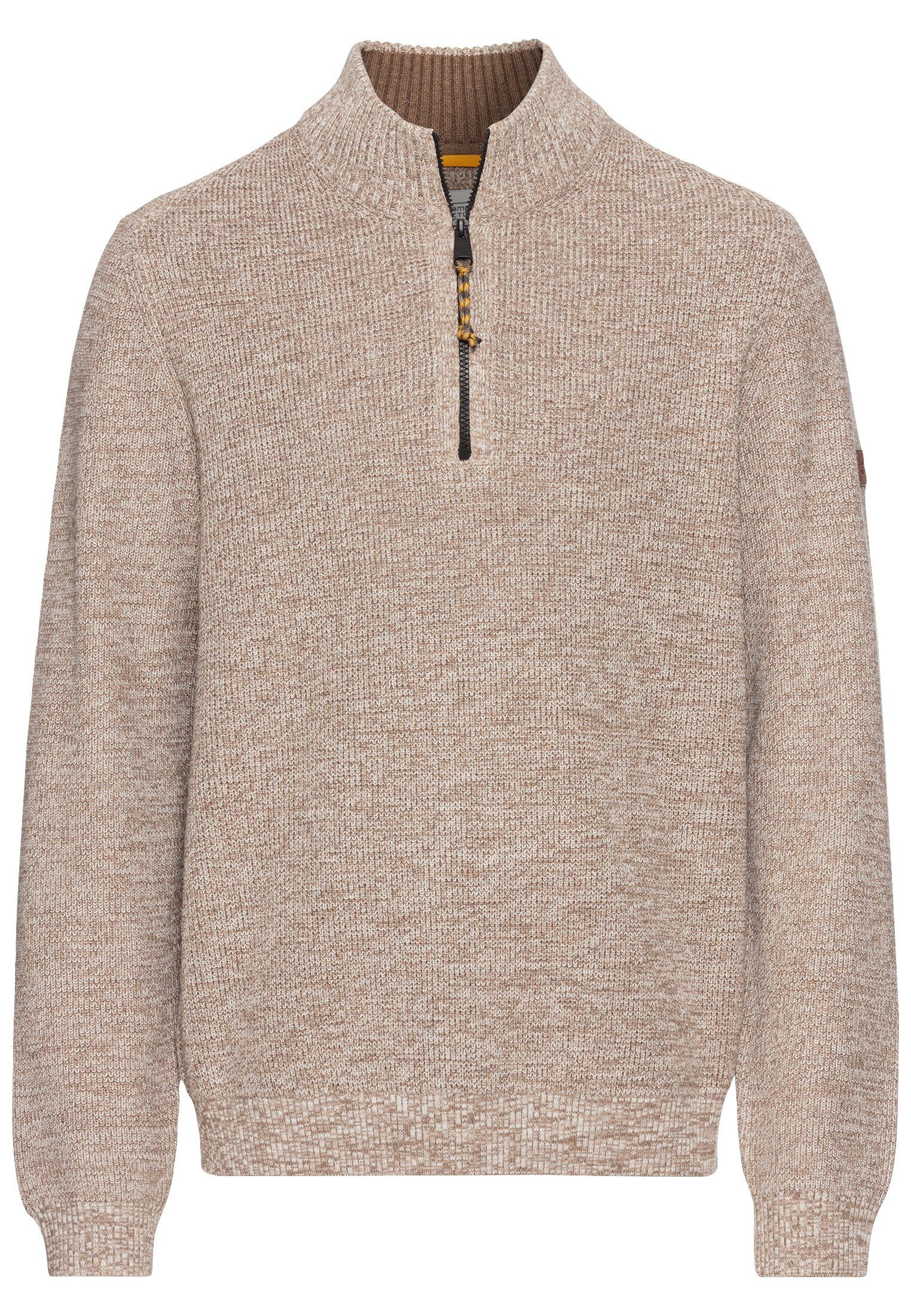camel active Strickpullover Stricktroyer aus Baumwollmix günstig online kaufen