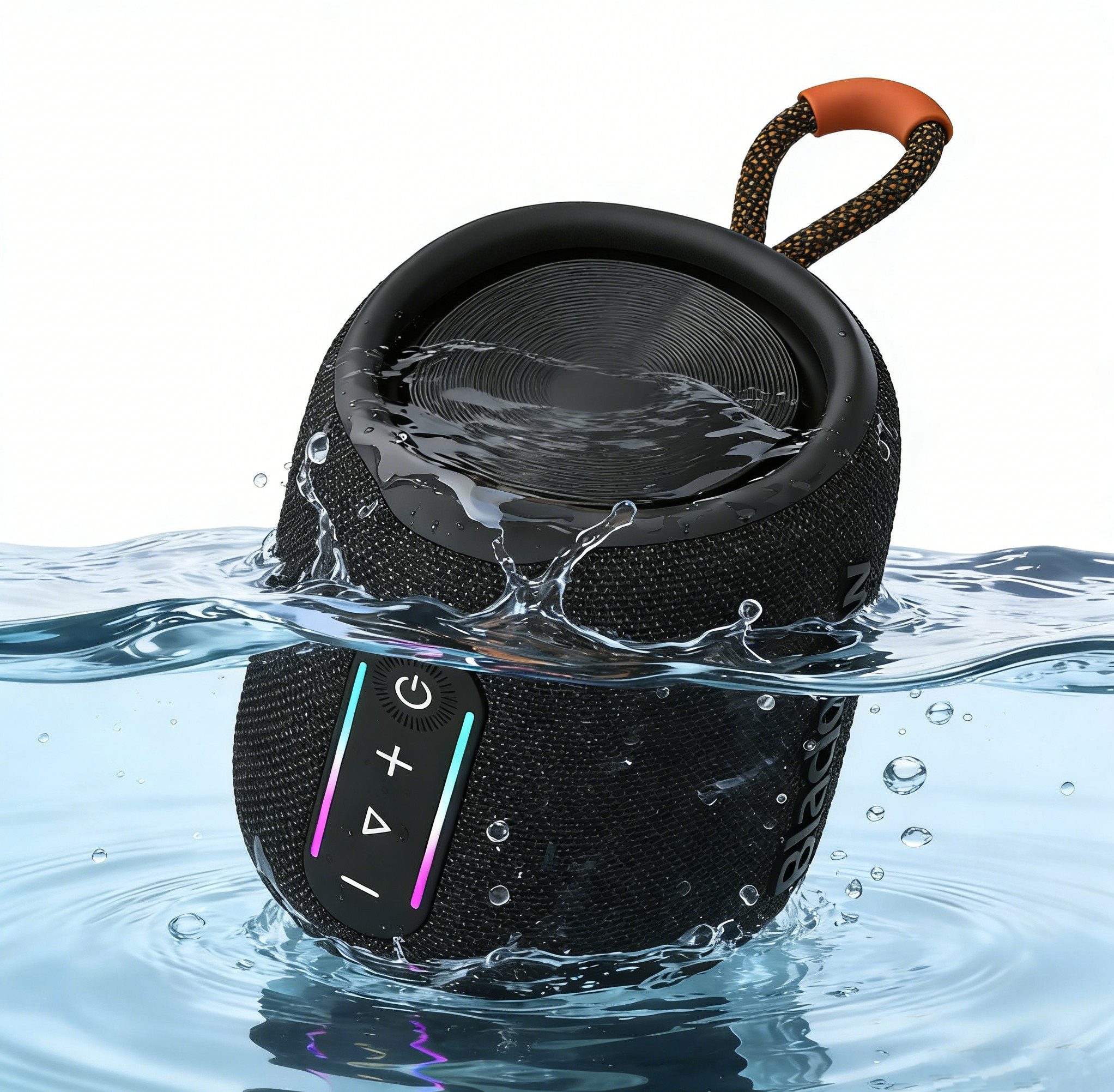 blackview Aurabass 2 Wasserdicht Portable Bluetooth-Lautsprecher (IPX7,1800 mAh, 10W RMS, TWS, RGB-Lichtshow)