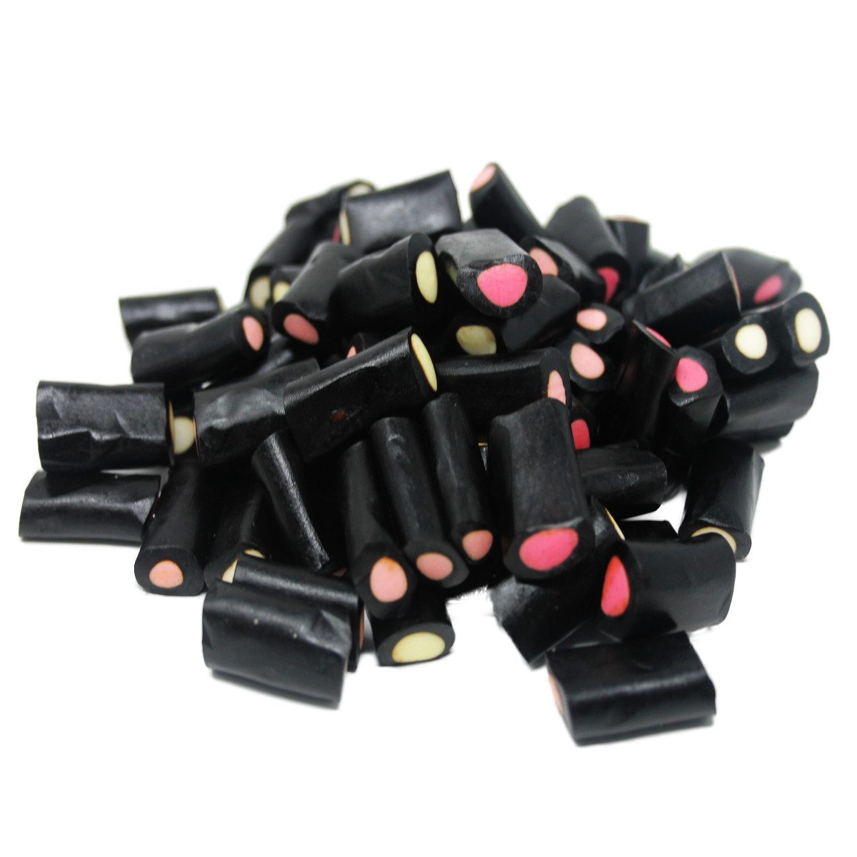 Fruchtgummi Bären & Co. Süßigkeit, Lakritz Rocks Lakritzstücke mit Fruchtkonfektfüllung sortiert 175g