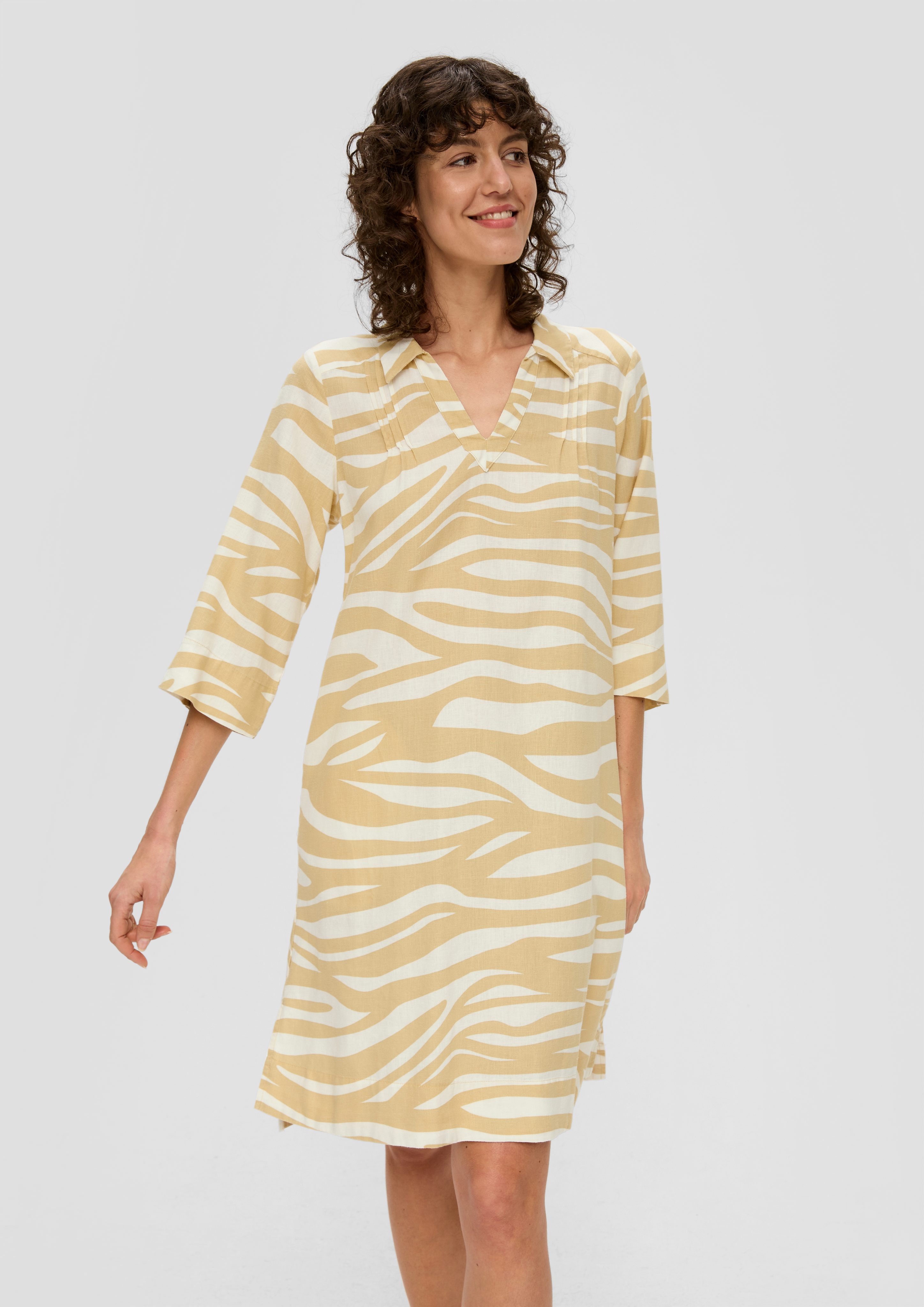 s.Oliver Minikleid Kurzes Leinenkleid günstig online kaufen