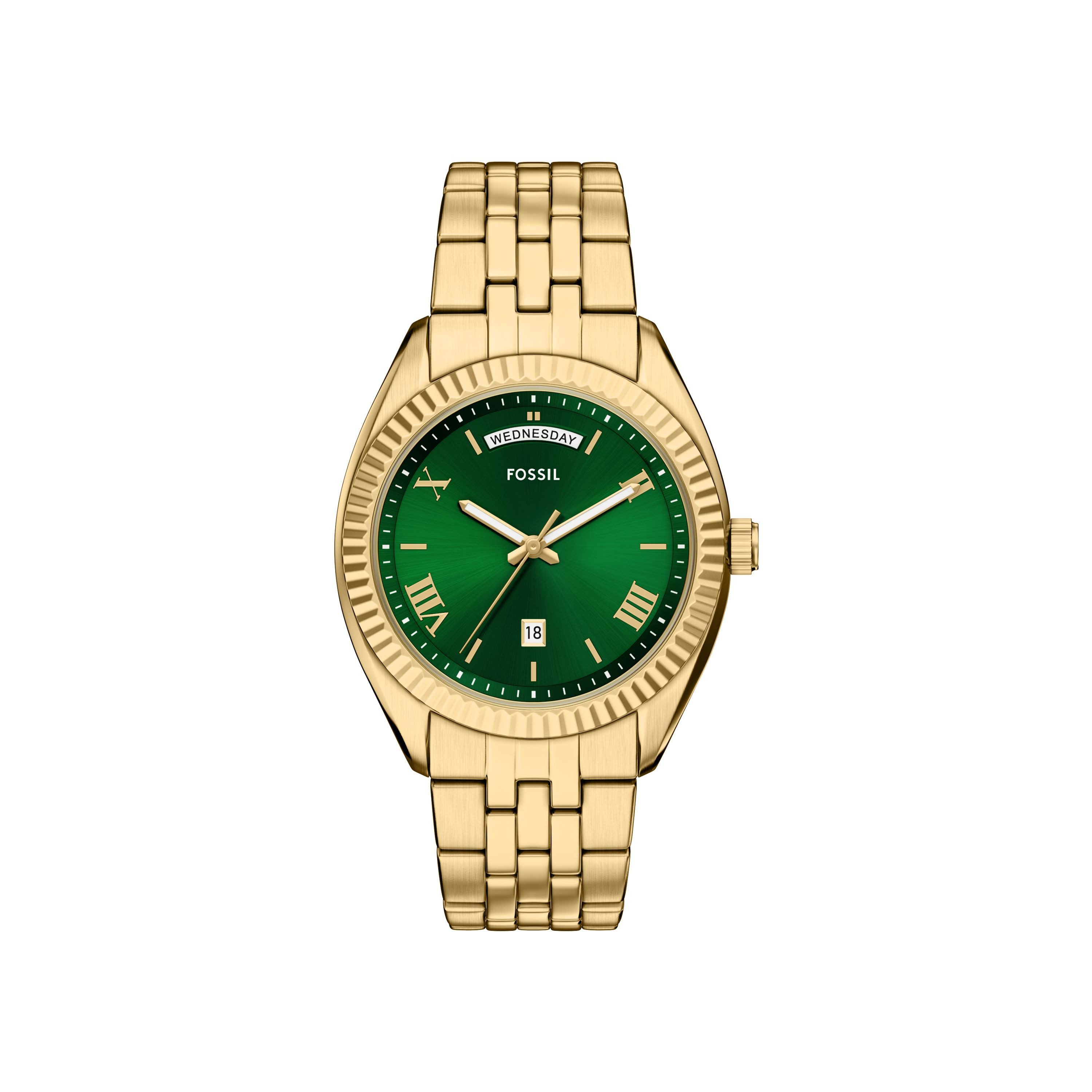 Fossil Quarzuhr CAMPBELL FS6142, Armbanduhr, Herrenuhr, Edelstahlarmband, a günstig online kaufen