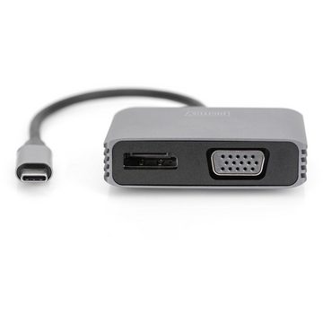 Digitus Digitus DA-70827 DisplayPort / RGB / USB-C® Adapter [1x USB-C® - 2x Di TV-Adapter, 0.2 cm