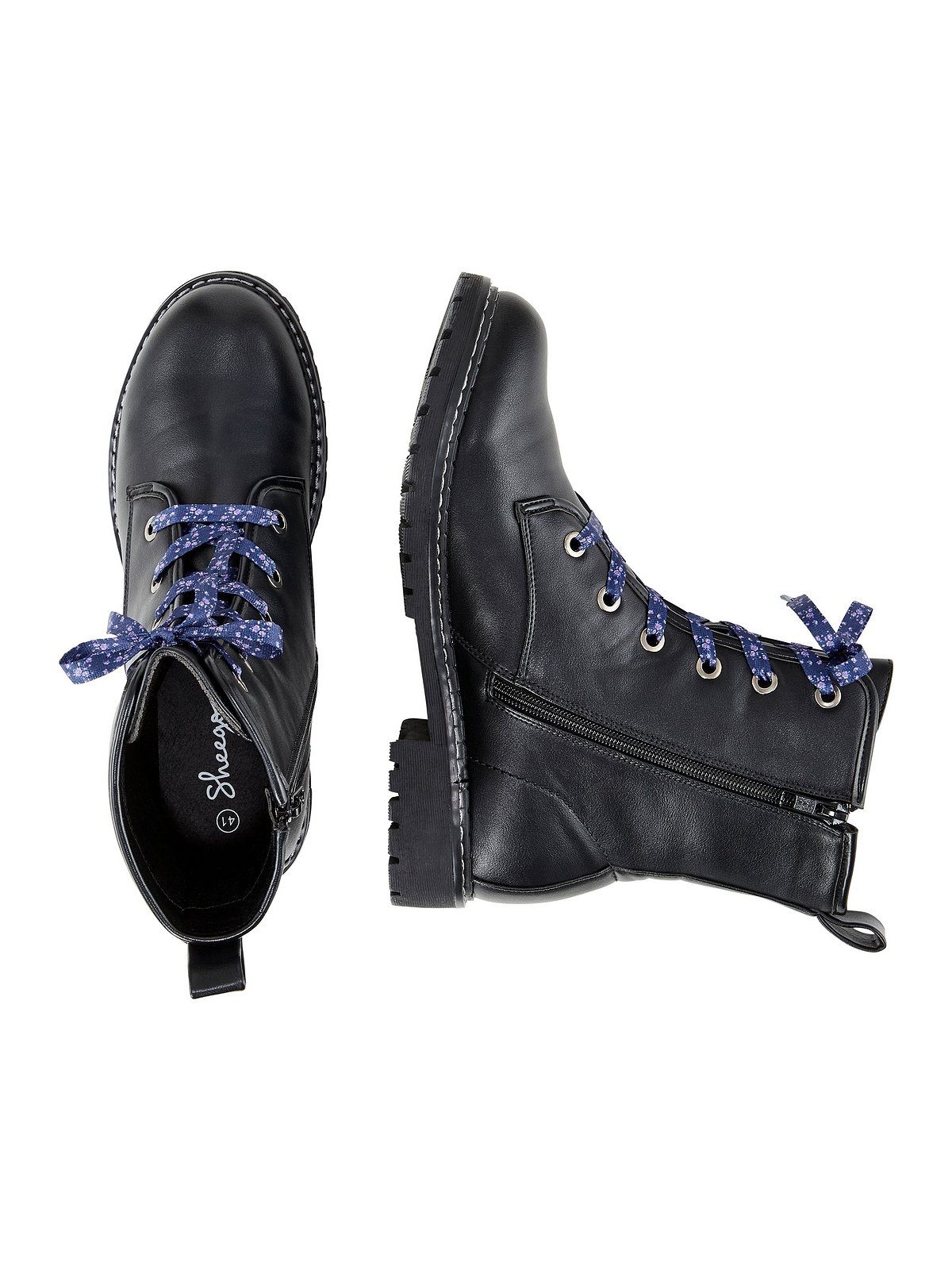 Sheego Große Größen Stiefelette mit leichter Crinkle-Optik