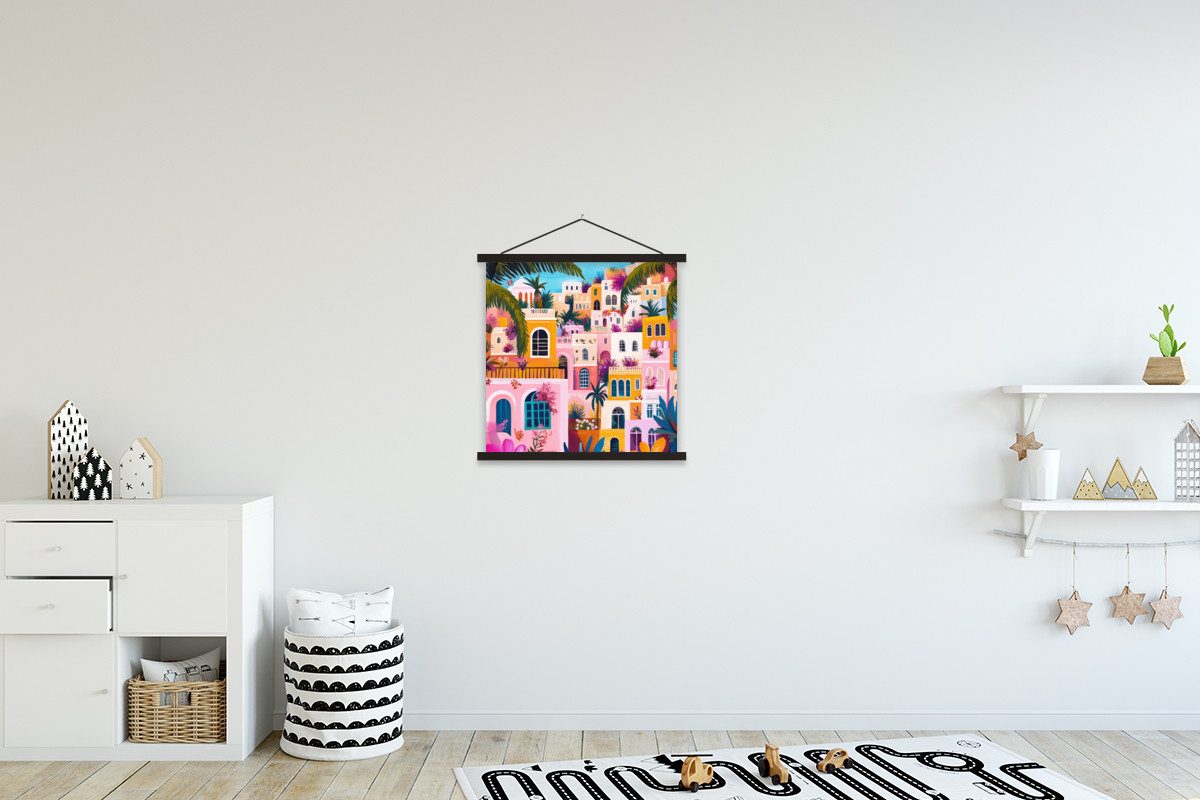 MuchoWow Poster Bunt - Rosa - günstig online kaufen