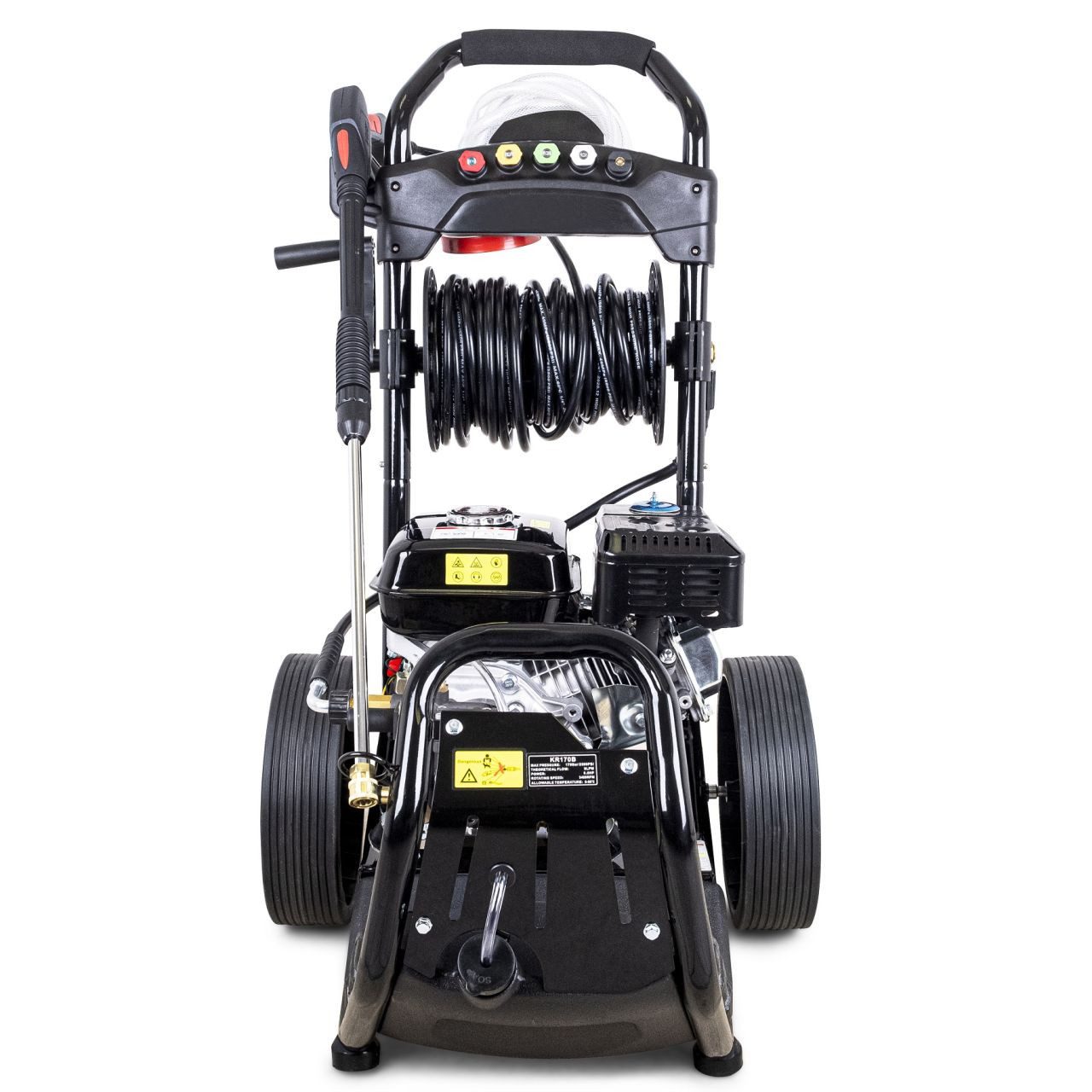 DeTec. Hochdruckreiniger Benzin DT-KR170D mit 7 PS Motor, 5 Arbeitsdüsen, selbstansaugend, Druck max: 170,00 bar, mit umfangreichem Zubehör