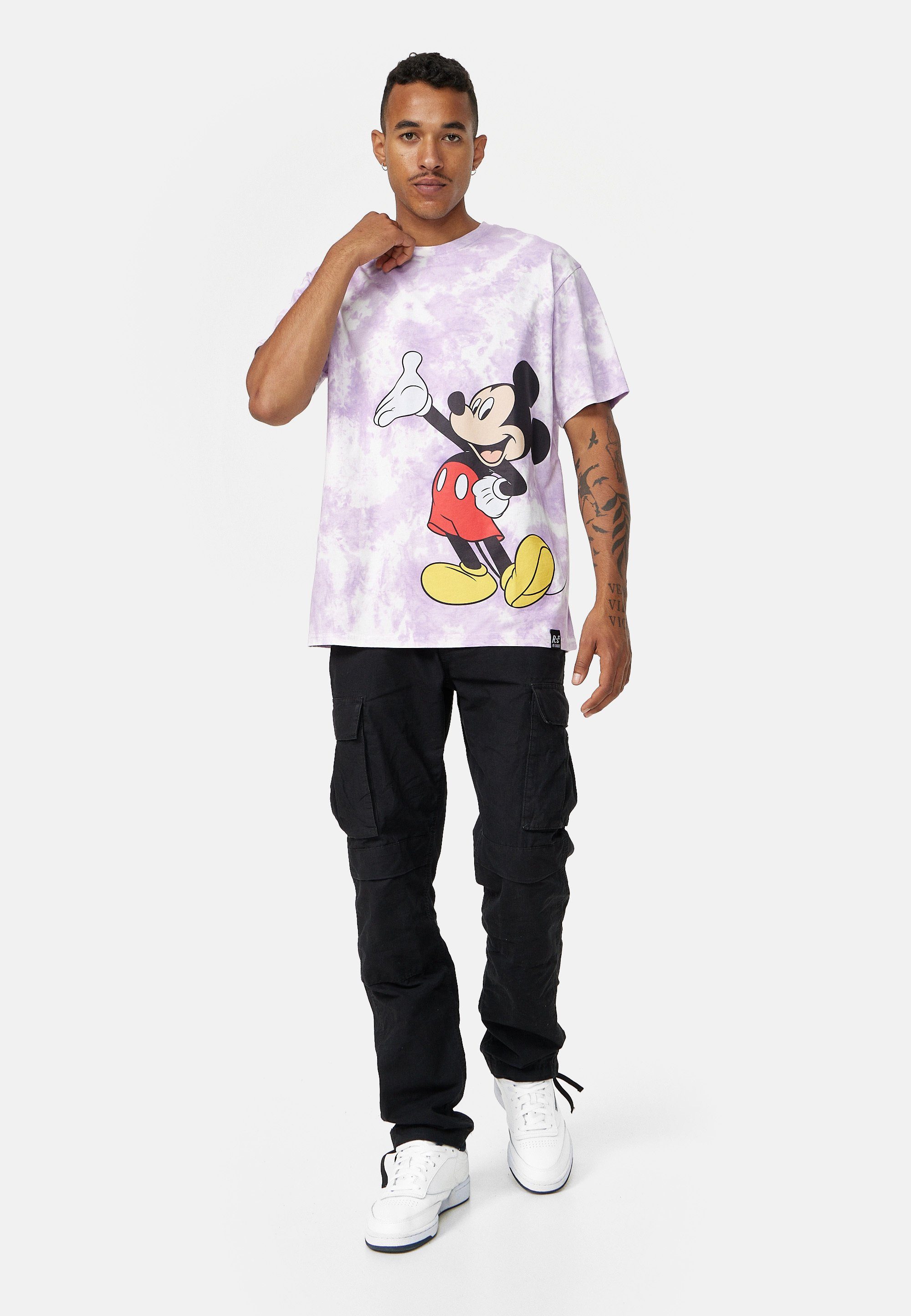 Up Disney Mickey zertifizierte GOTS Recovered Bio-Baumwolle T-Shirt Hand