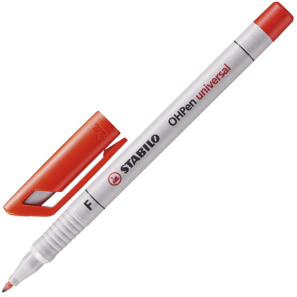 STABILO Filzstift STABILO OHPen Universal 1 Folienstift F 0,7 mm – rot, abwischbar