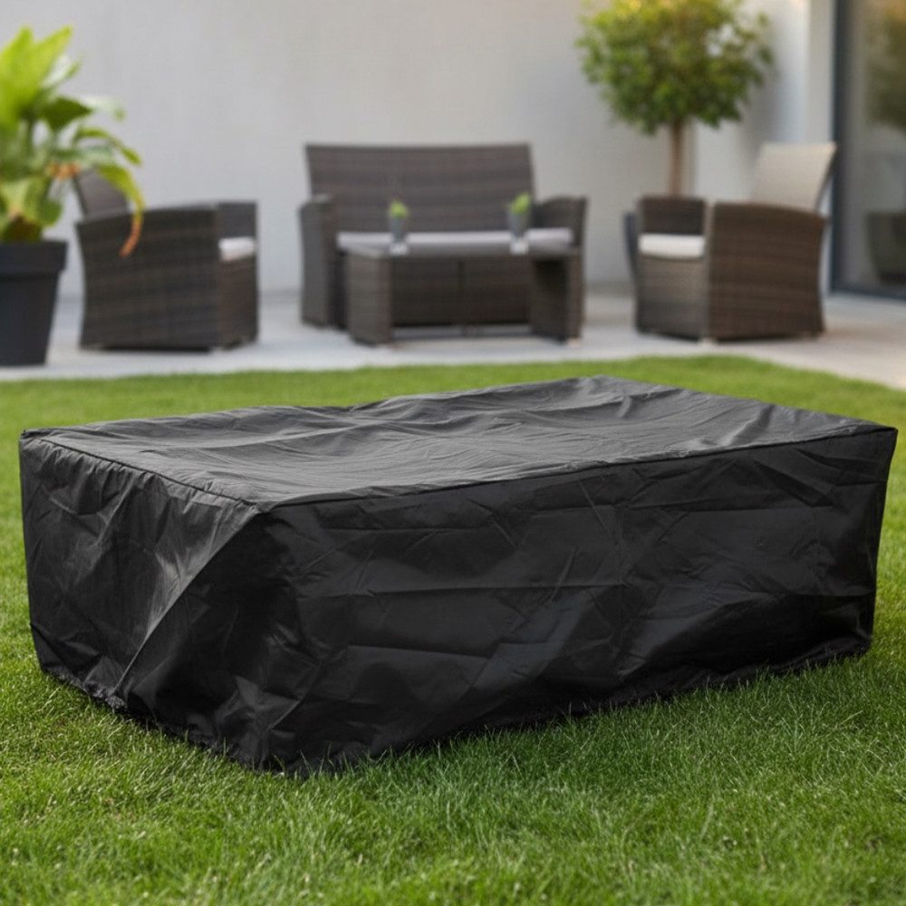 Feel2Home Gartenmöbel-Schutzhülle Schutzhülle 132x132x80 Schwarz Gartenmöbe günstig online kaufen