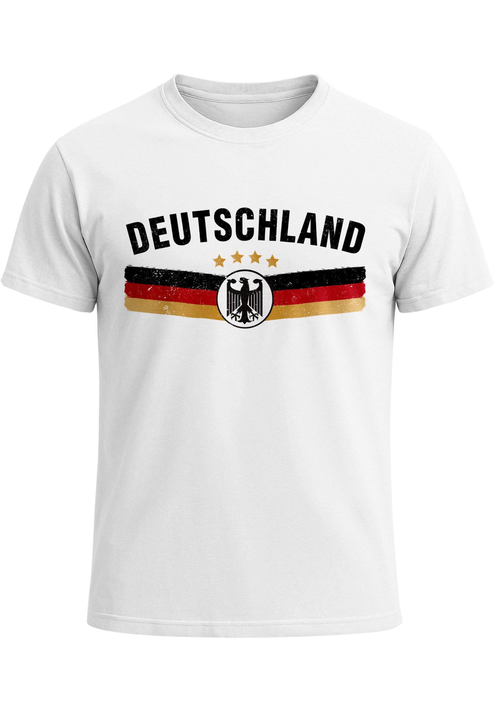 MoonWorks Print-Shirt Herren T-Shirt Fußball WM 2026 Trikot Style Fanshirt Frontprint mit Print