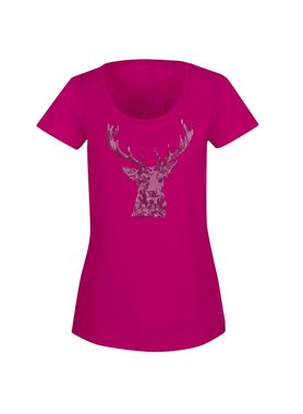 Trigema T-Shirt TRIGEMA T-Shirt Glitzer-Hirsch (1-tlg)