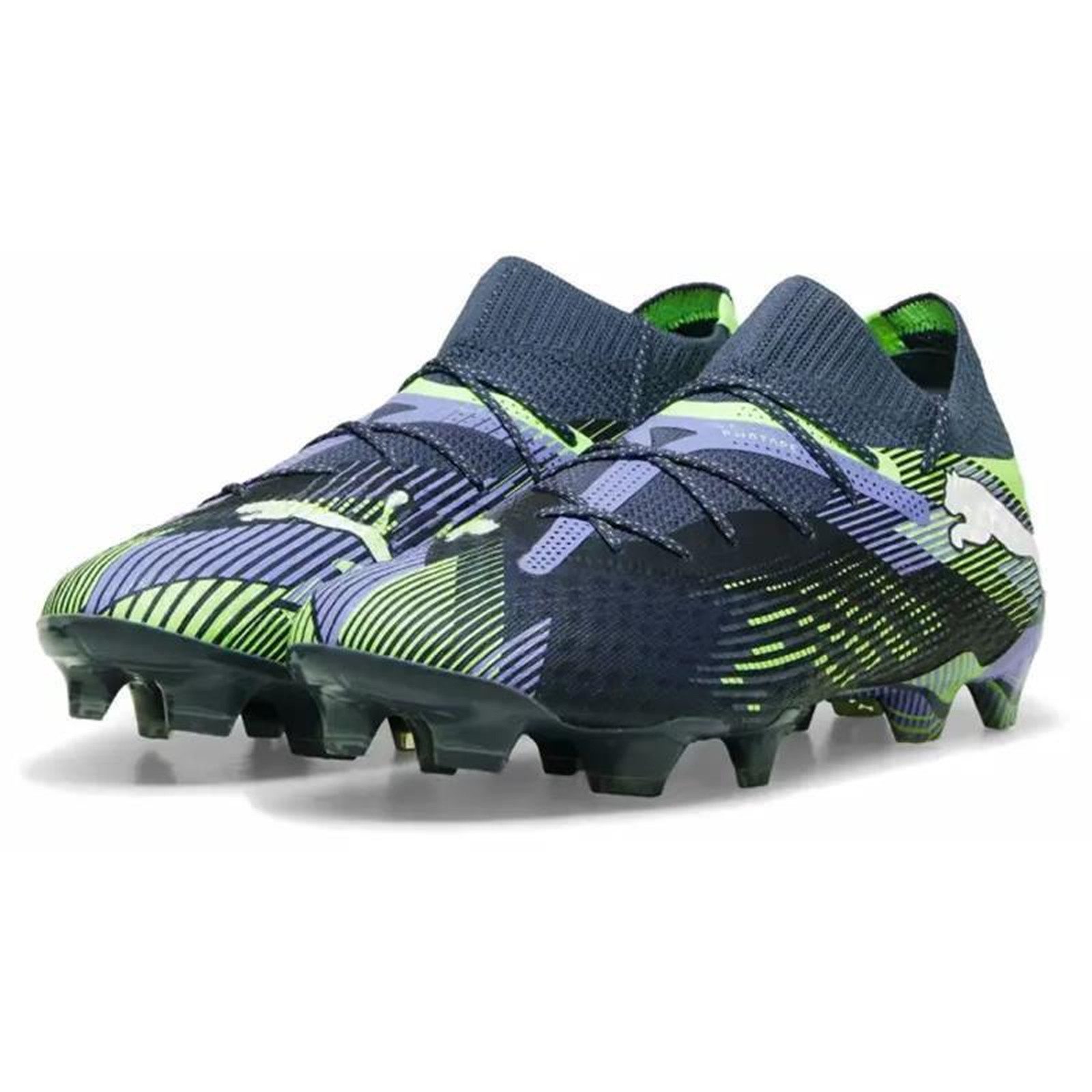 PUMA Puma Future 7 Ultimate FG/AG Fußballschuh blau/grau/weiß/grün Fußballschuh (Paar)