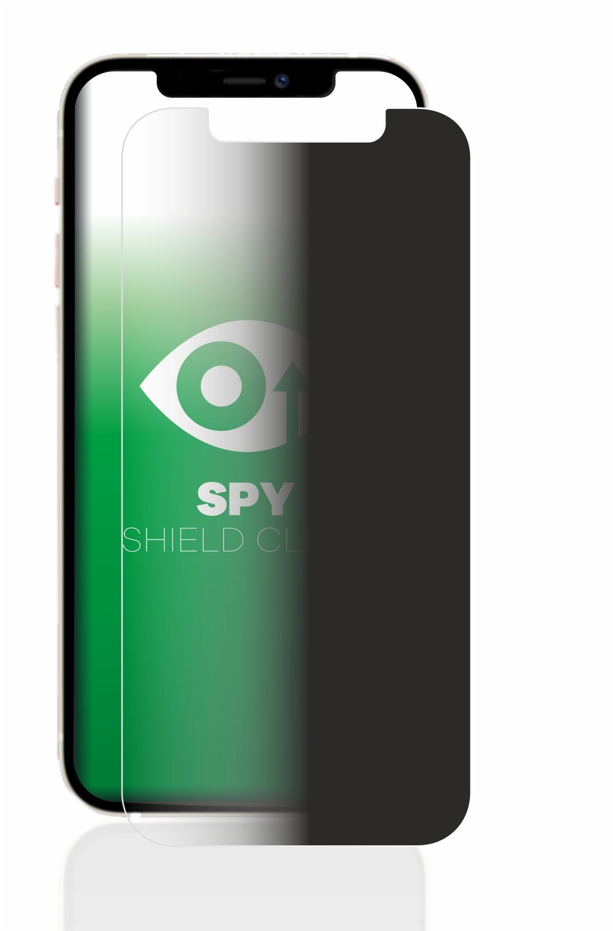 upscreen Blickschutzfolie für Apple iPhone 12, Displayschutzfolie,  Blaulichtfilter Privacy Folie Schutzfolie Sichtschutz klar Anti-Spy