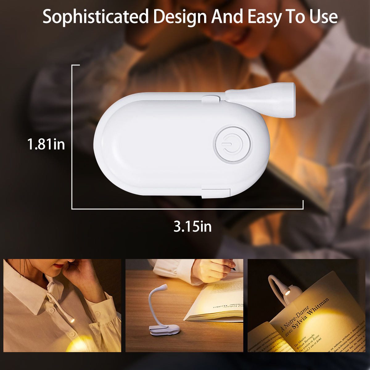 RWEUOQ LED Leselampe Mini Klemmleuchte Augenschutz günstig online kaufen