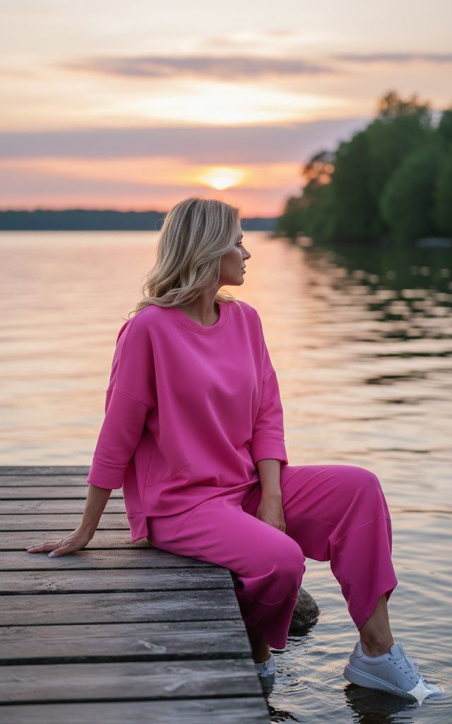 simaranda Jogginganzug Damen Jogginganzug 6172 36-42 Pink