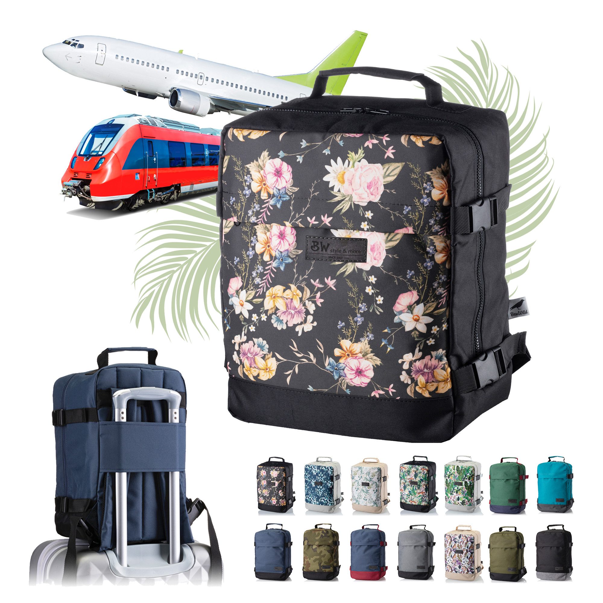 Handgepäckkoffer RUCKSACK Handgepäck Boardgepäck 40x20x25 40x30x20 Ryanair Wizzair