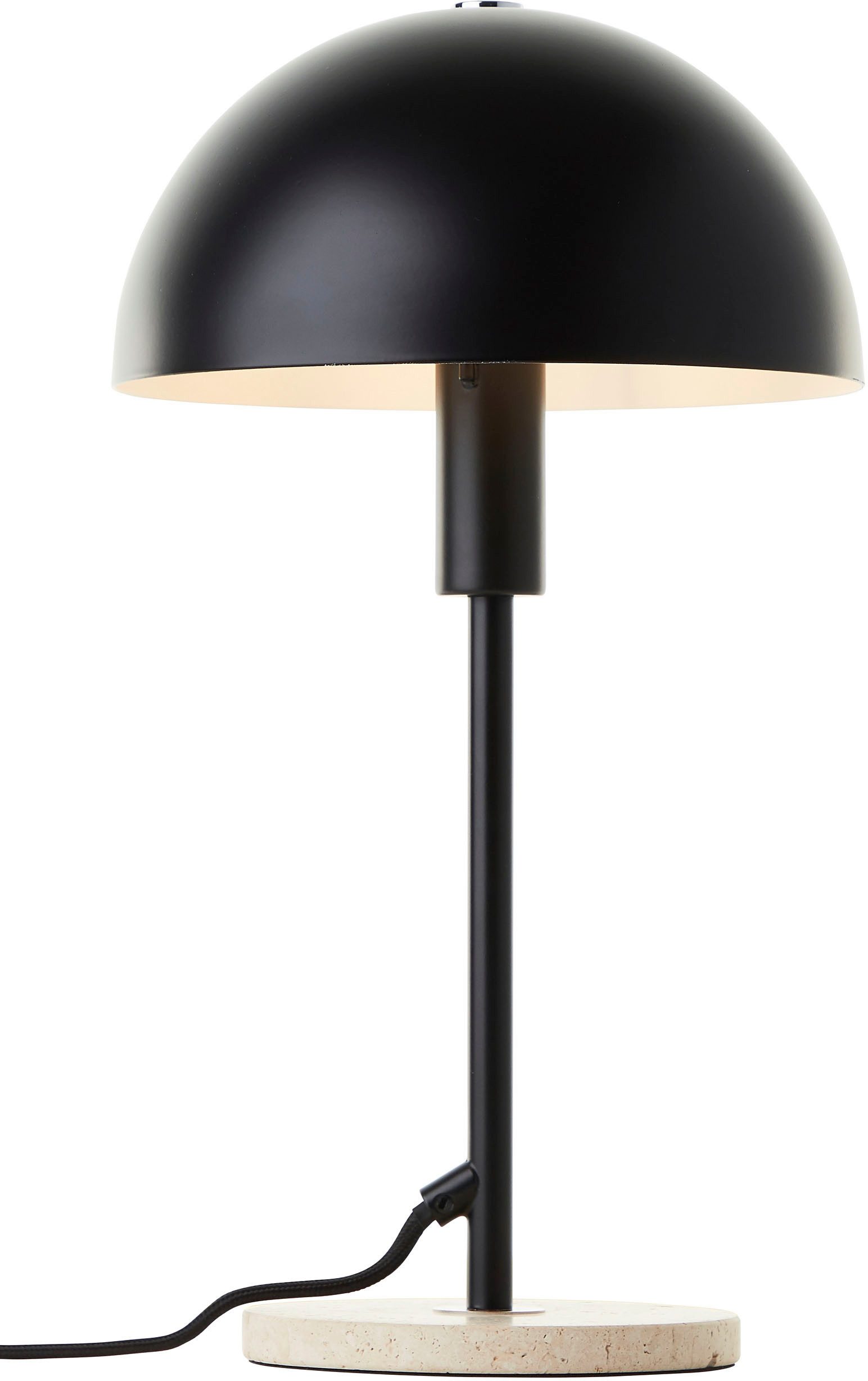 LeGer Home by Lena Gercke Tischleuchte Linnea Pilz Lampe - Travertin Steinfuß, ohne Leuchtmittel, Pilzleuchte, Tischlampe, Höhe 35,5 cm, Naturstein, Pilzlampe – Bild 4 von 5