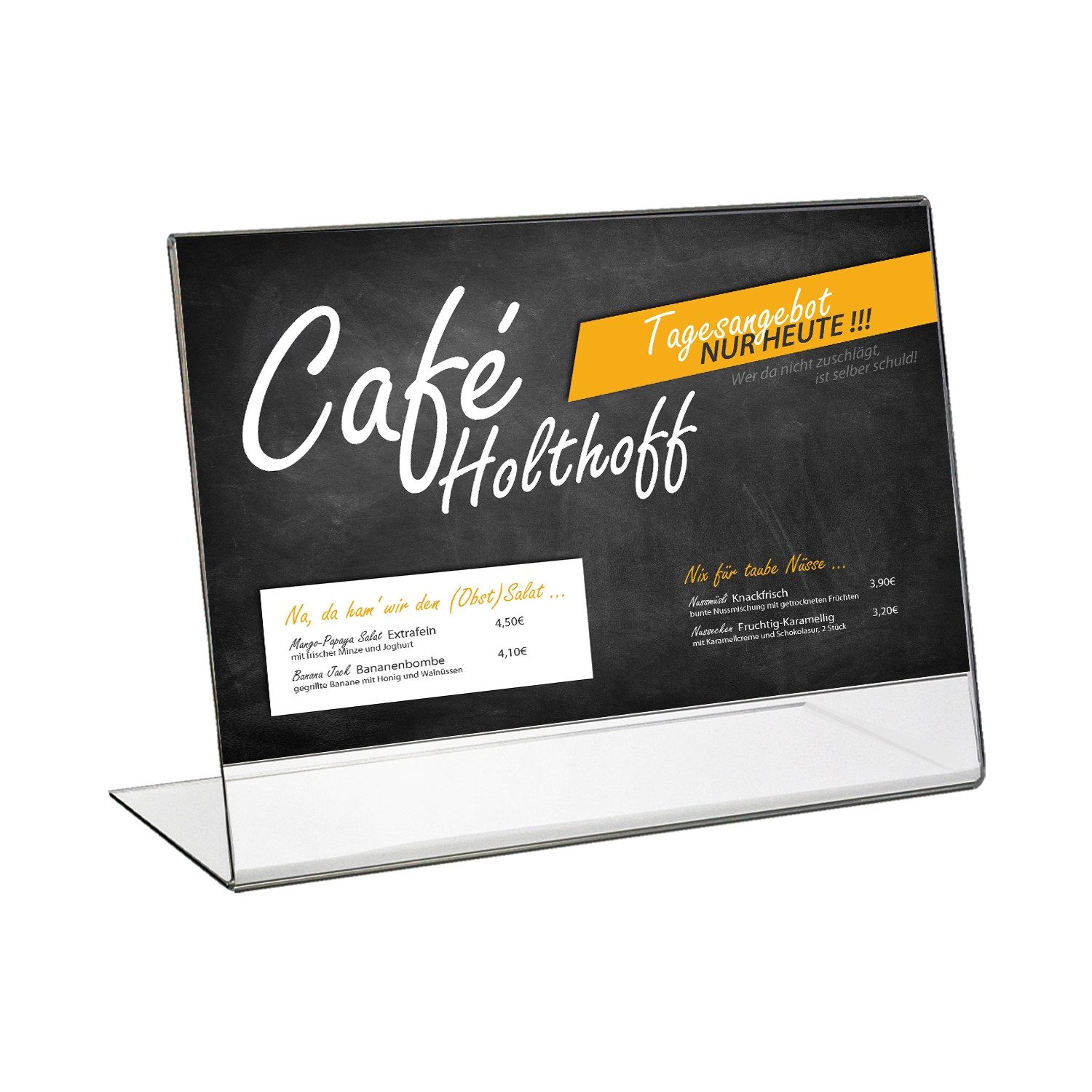 HMF Bilderrahmen 4693 Acryl Tischaufsteller schräg, für 1 Bilder (1 St), L- günstig online kaufen