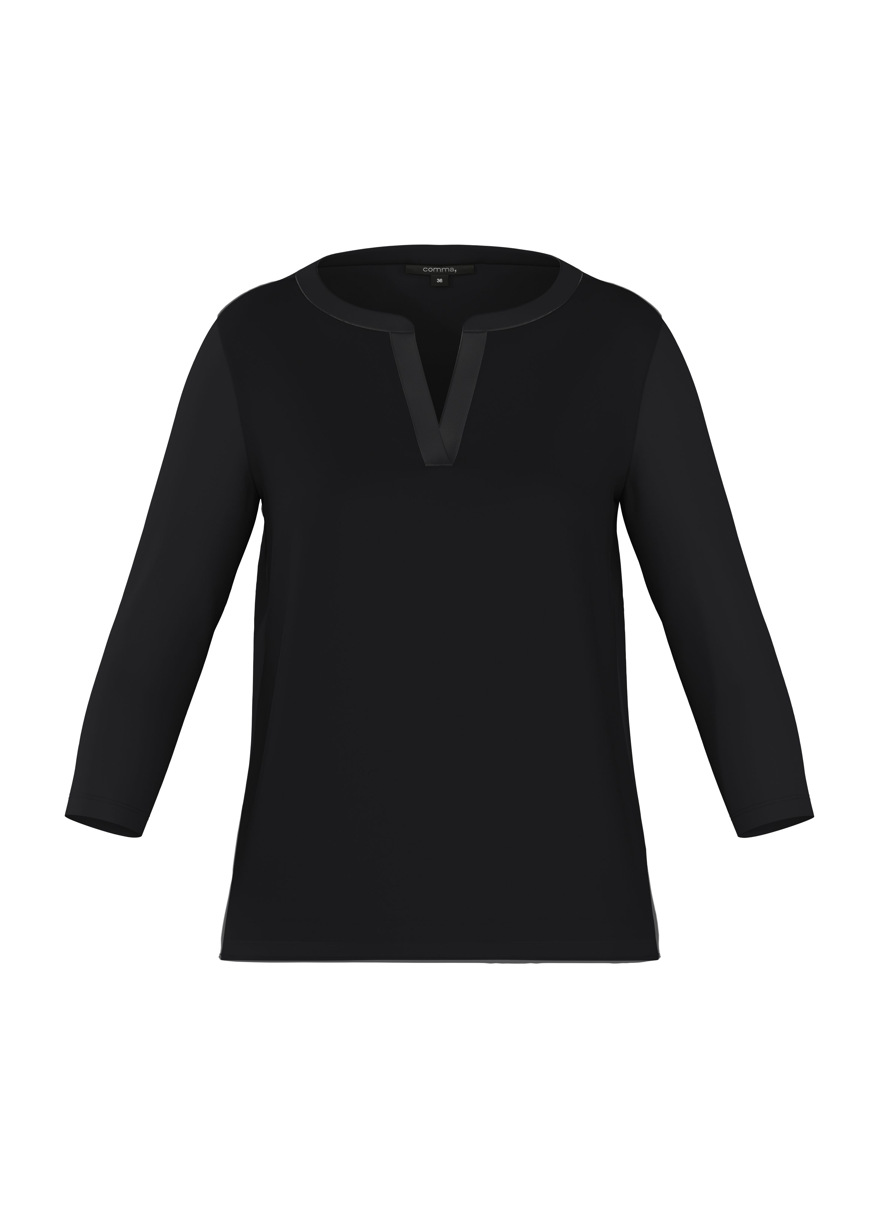 comma Langarmshirt mit 3/4-Armen